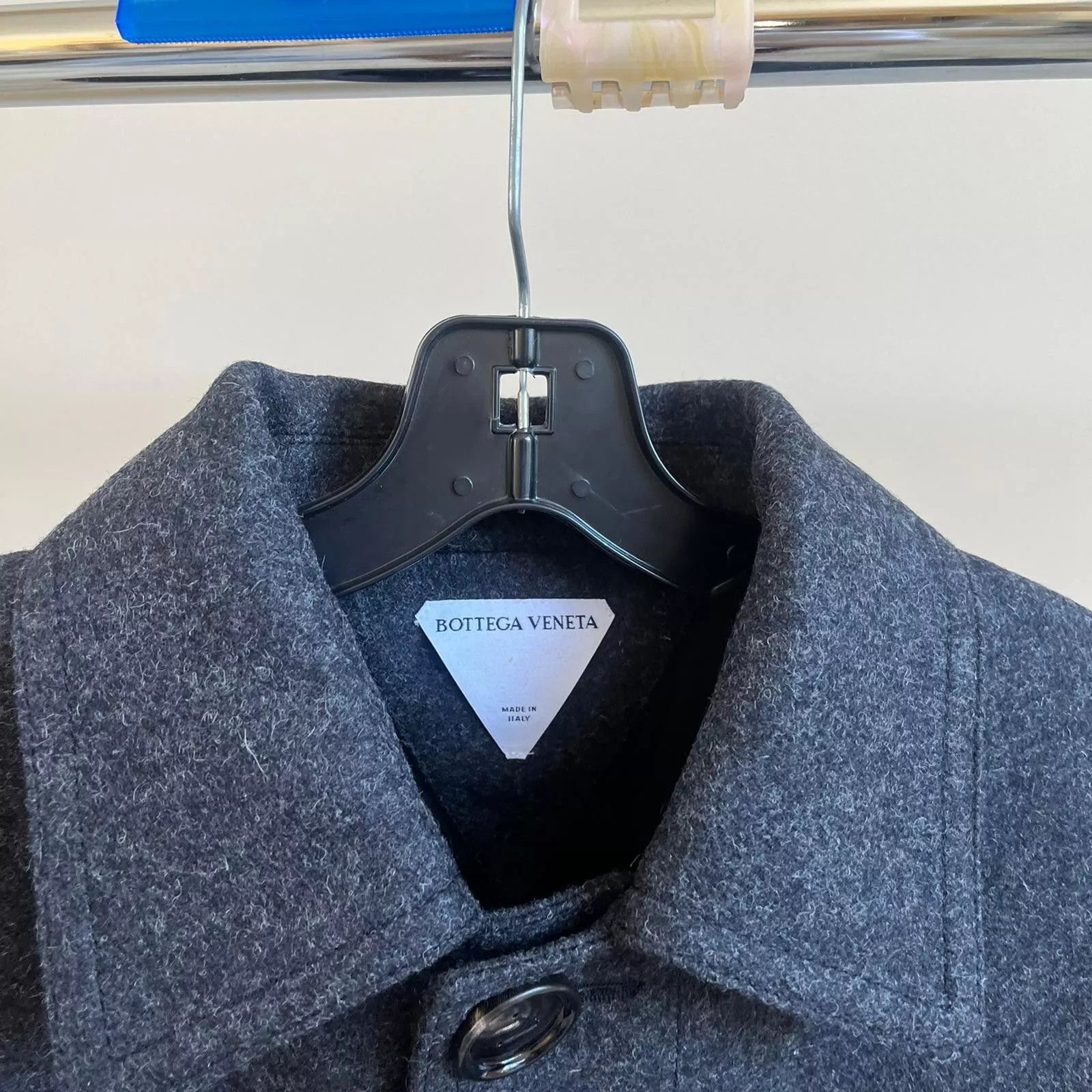 Bottega Veneta Military Wool Felted Coat in Charcoal Size US M / EU 48-50 / 2 - 6 Thumbnail