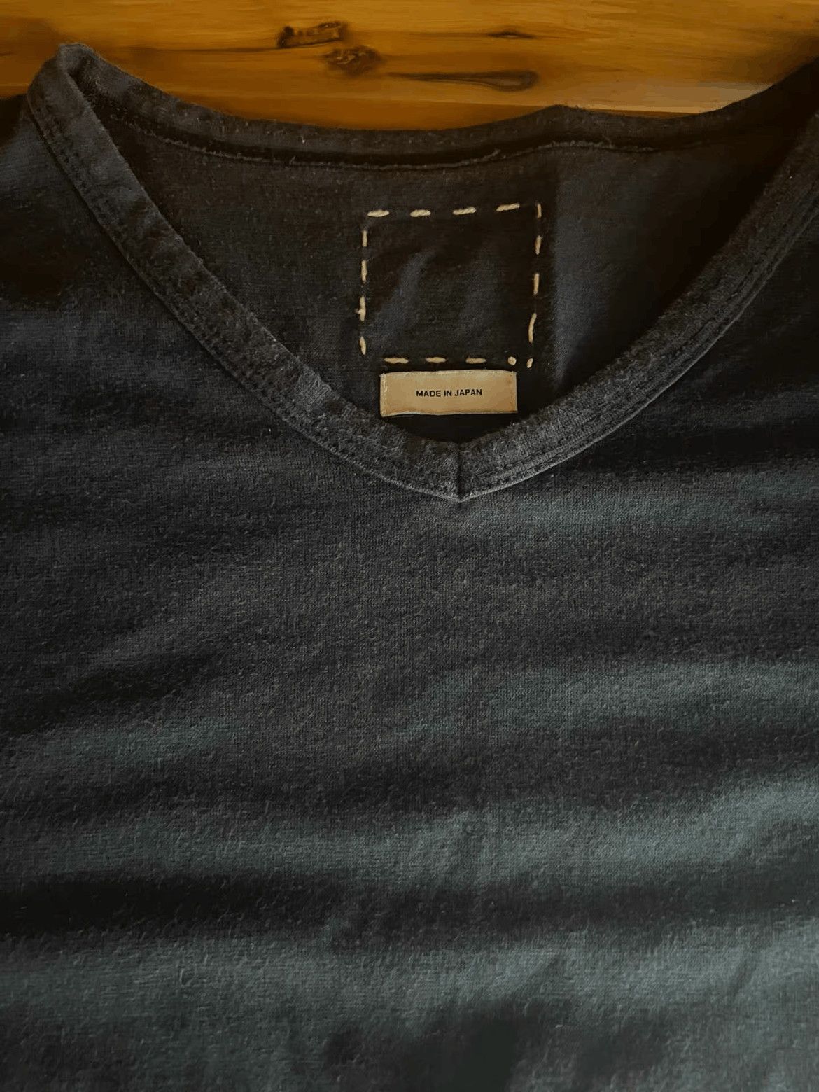 Visvim Sz 1 Visvim Indigo Dye V-neck Tee Size US S / EU 44-46 / 1 - 5 Thumbnail
