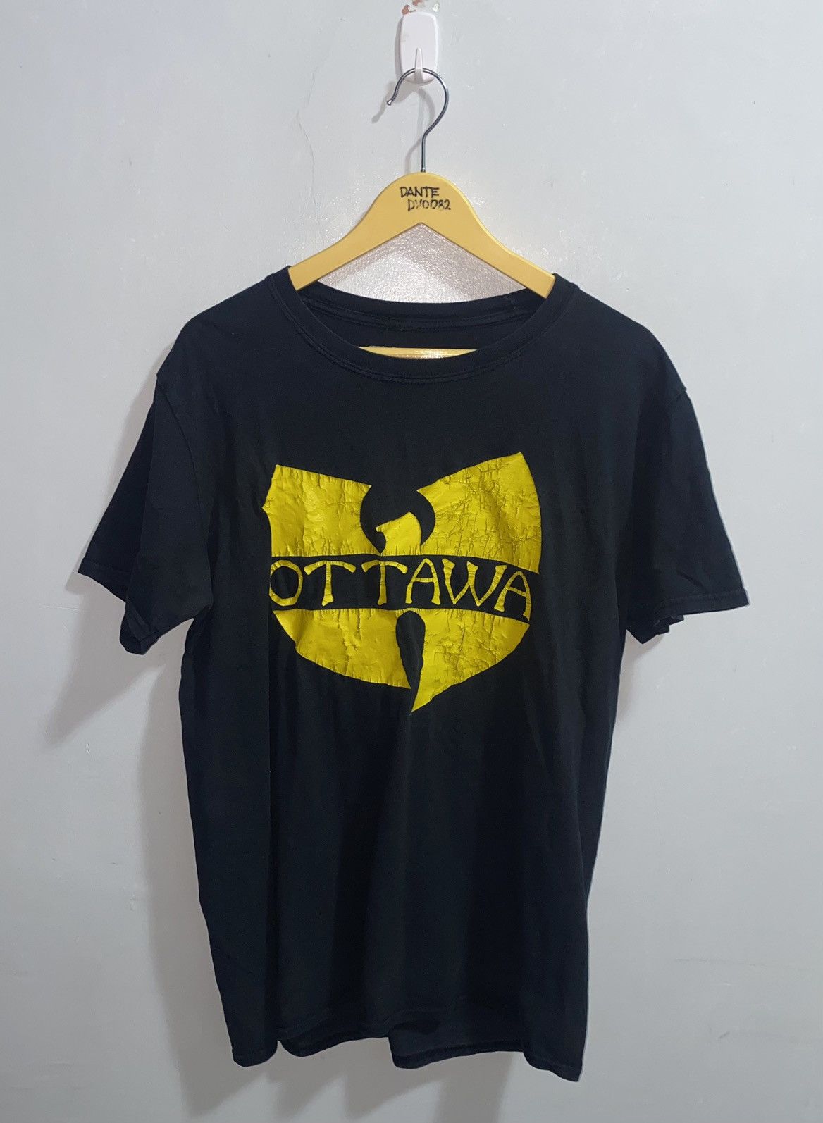 image of Made In USA x Vintage Wutang Clan X Ottawa Rap Tees in Black, Men's (Size Large)