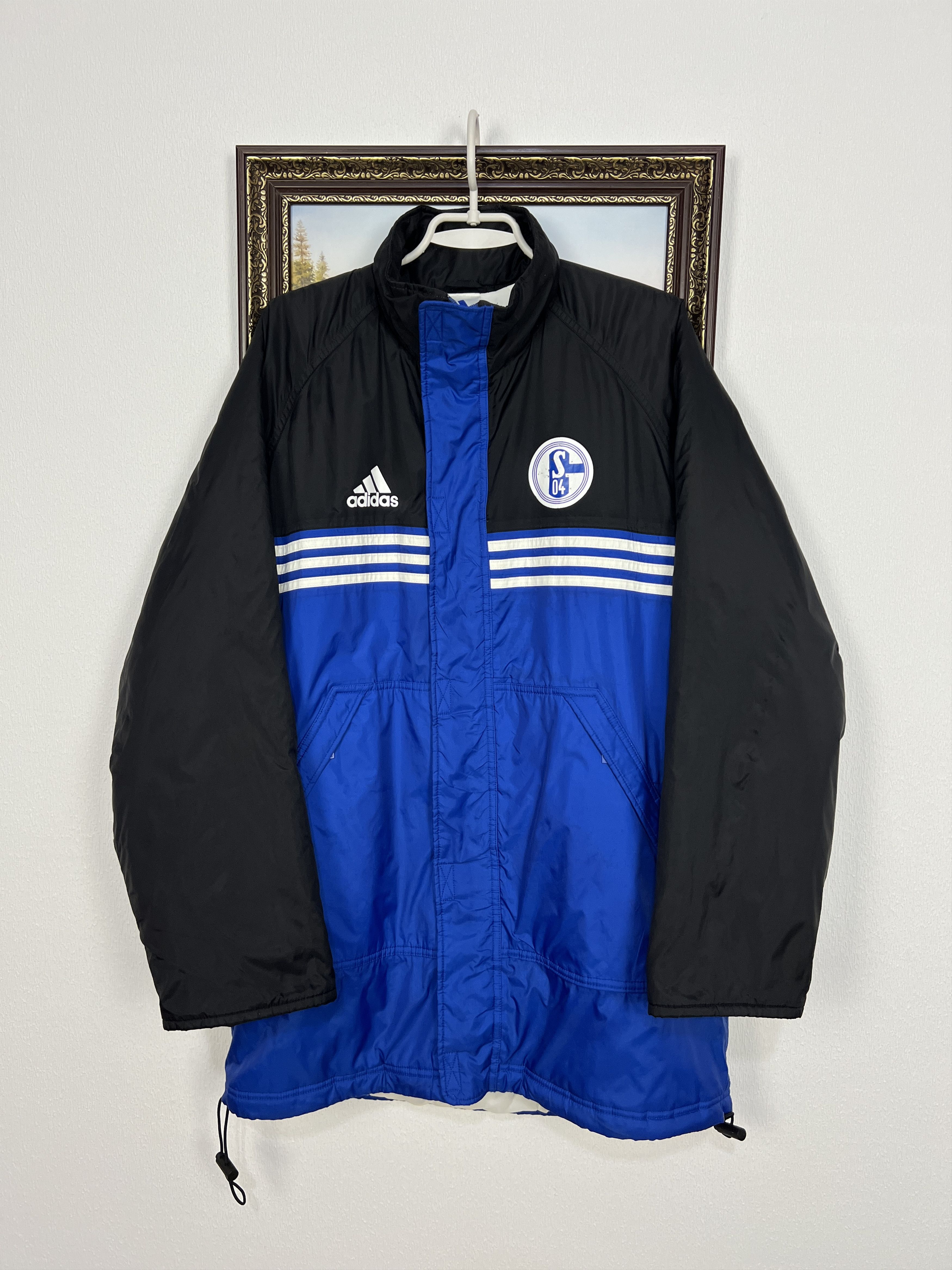 Vintage 90's Adidas FC Schalke 04 Football Jacket Soccer