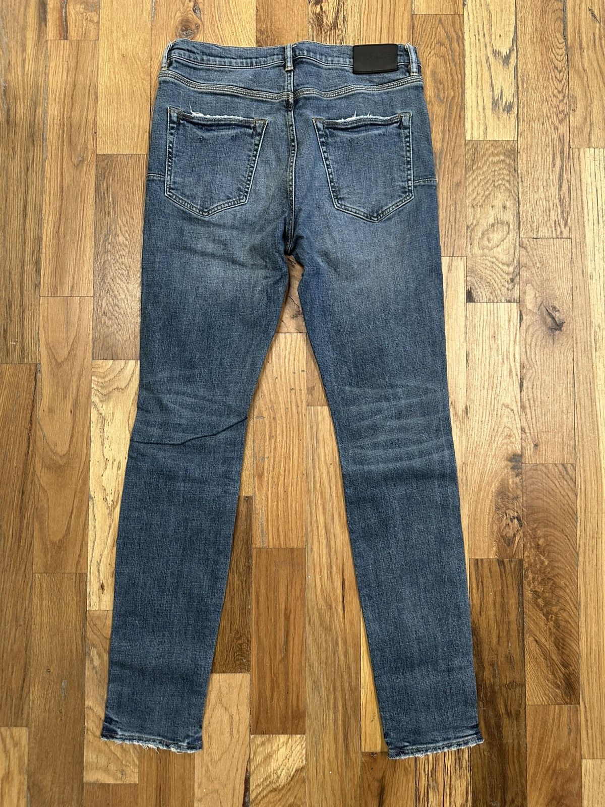 Purple Brand Purple Brand Stud Patch Blue Denim Jeans Size 32 Size US 32 / EU 48 - 2 Thumbnail