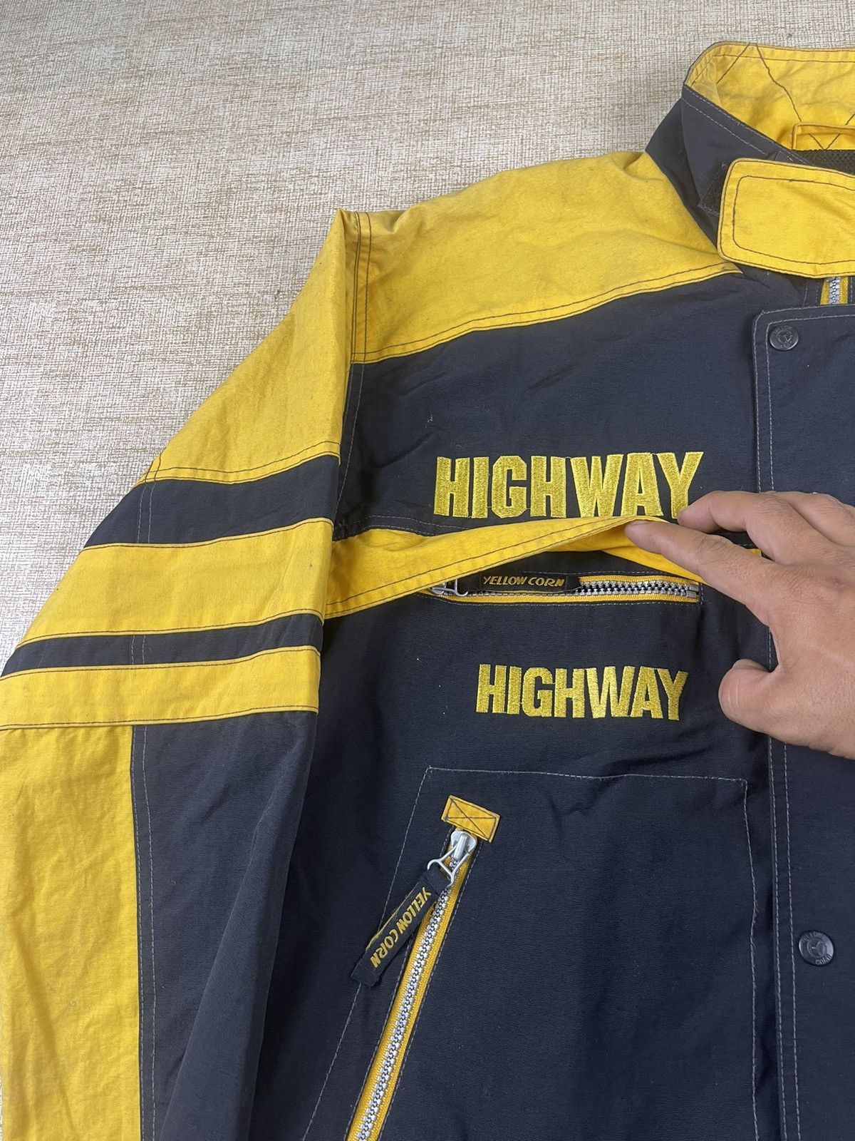 Vintage 🔥YELLOW CORN Magician Highway Sledge Hammer Biker Jacket Size US L / EU 52-54 / 3 - 12 Thumbnail