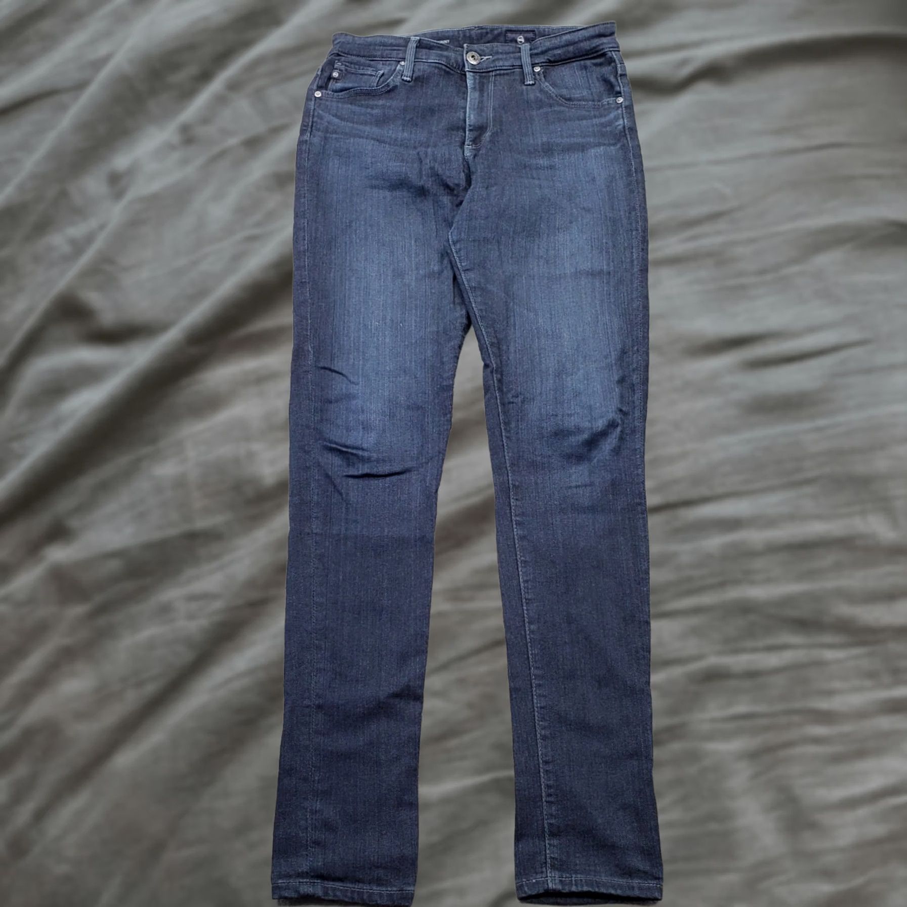 Denime AG Adriano Goldschmied Jeans Womens 27R Blue Denim Farrah Skinny High-Rise Jeans Size 27" / US 4 / IT 40 - 1 Thumbnail