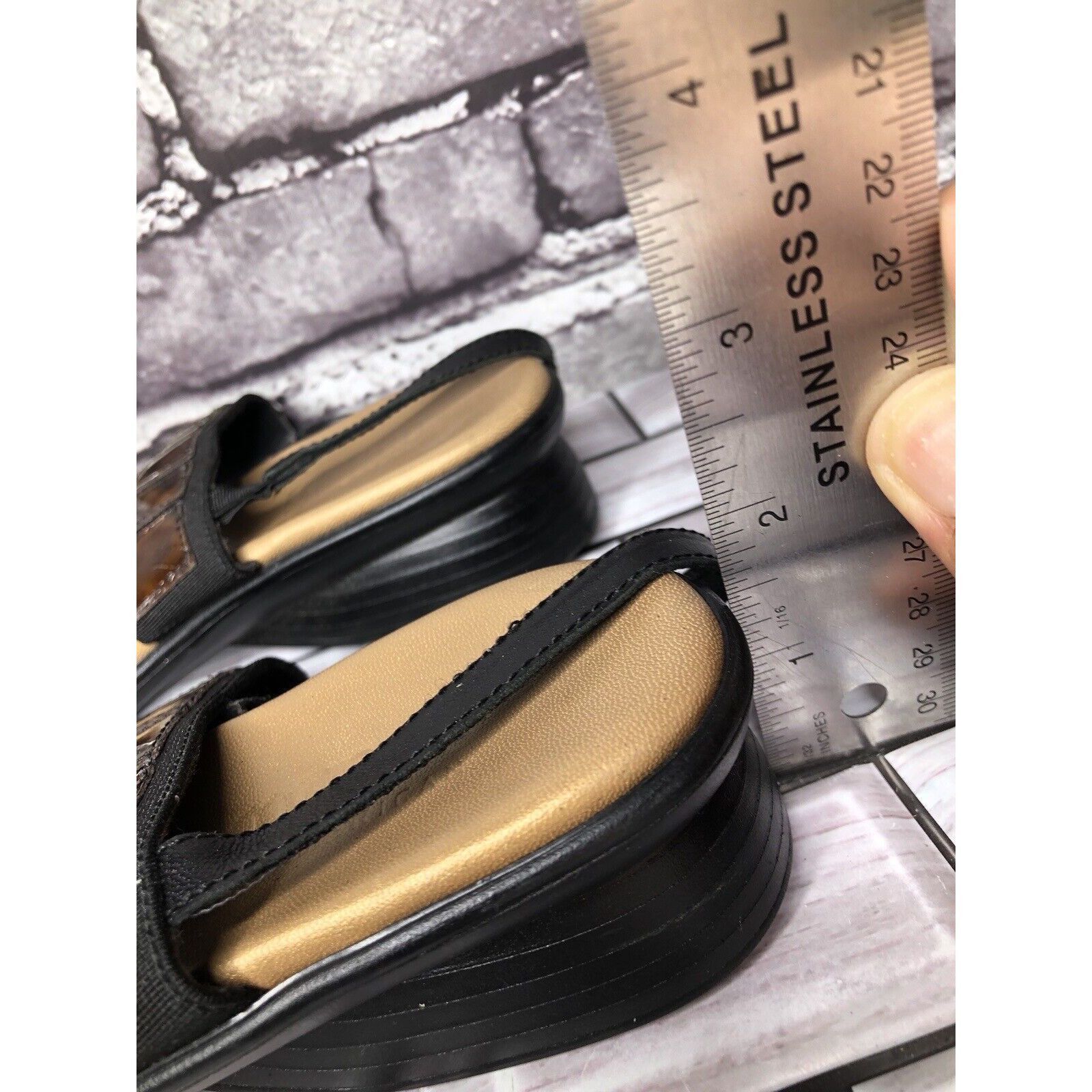 Other Munro Brown Synthetic Textile Comfort Heel Slingback Sandals Size US 5.5 / IT 35.5 - 14 Thumbnail