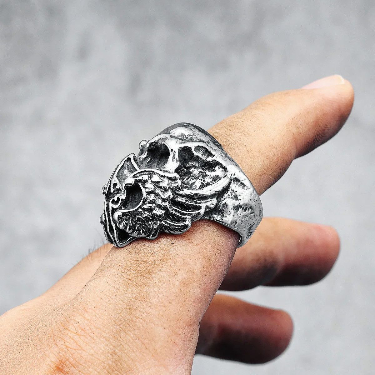 Jewelry Mask Skull Men Ring Size ONE SIZE - 3 Thumbnail