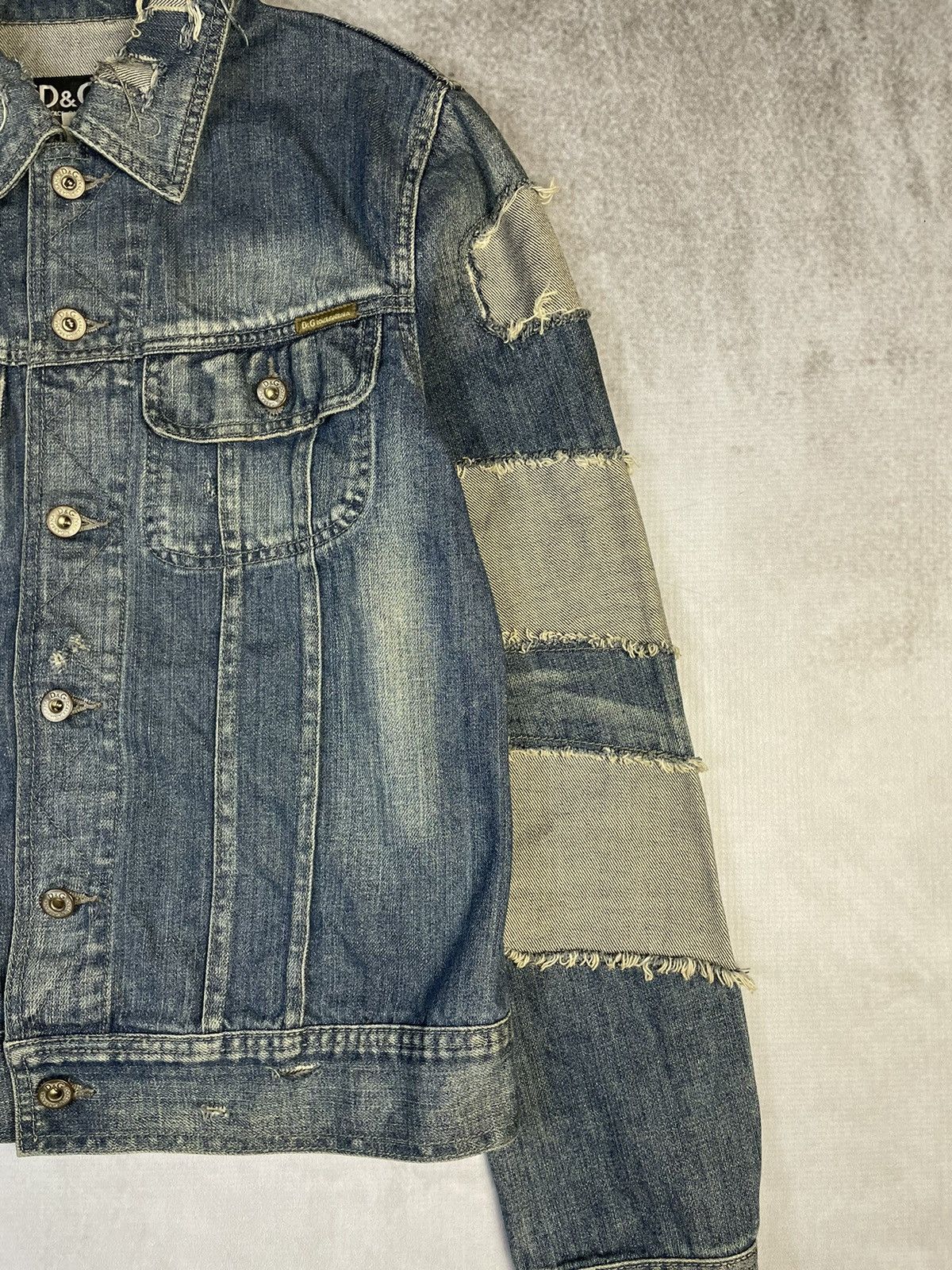 Dolce & Gabbana AW04 Dolce & Gabbana Artisanal Patchwork Denim Jacket Size US M / EU 48-50 / 2 - 3 Thumbnail