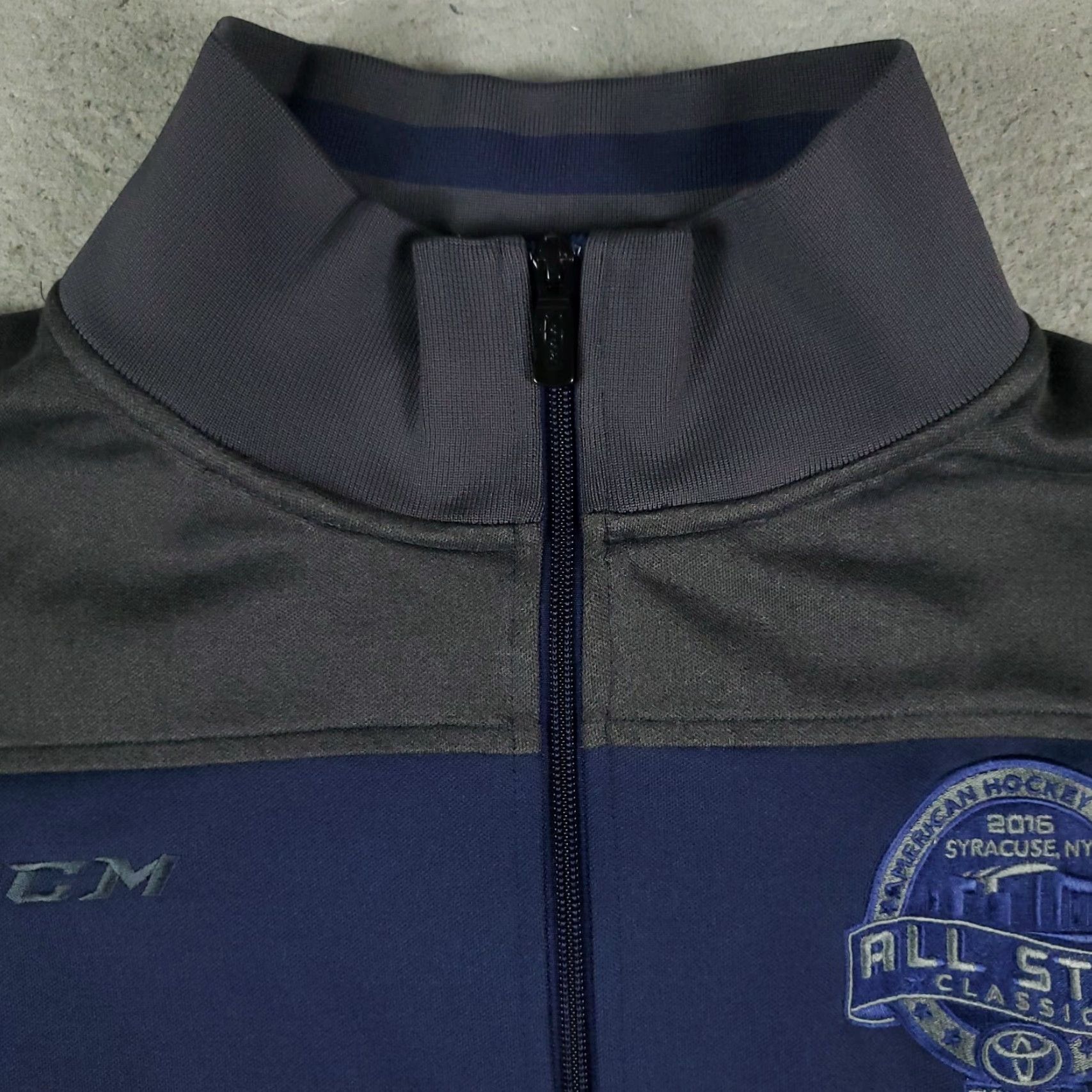 Vintage CCM Jacket Mens XL Blue Full Zip Track Jacket Sports Modern Men Size US XL / EU 56 / 4 - 3 Thumbnail