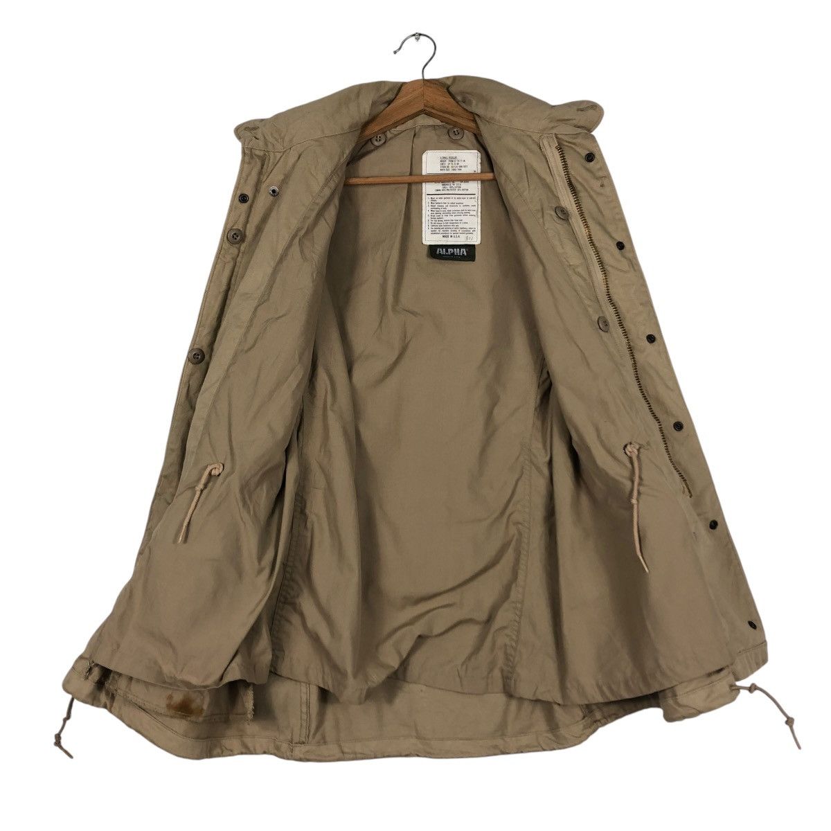 Alpha Industries 🔥VINTAGE BIKER MILITARY JACKET ALPHA INDUSTRIES MULTI POCKE Size US S / EU 44-46 / 1 - 12 Thumbnail