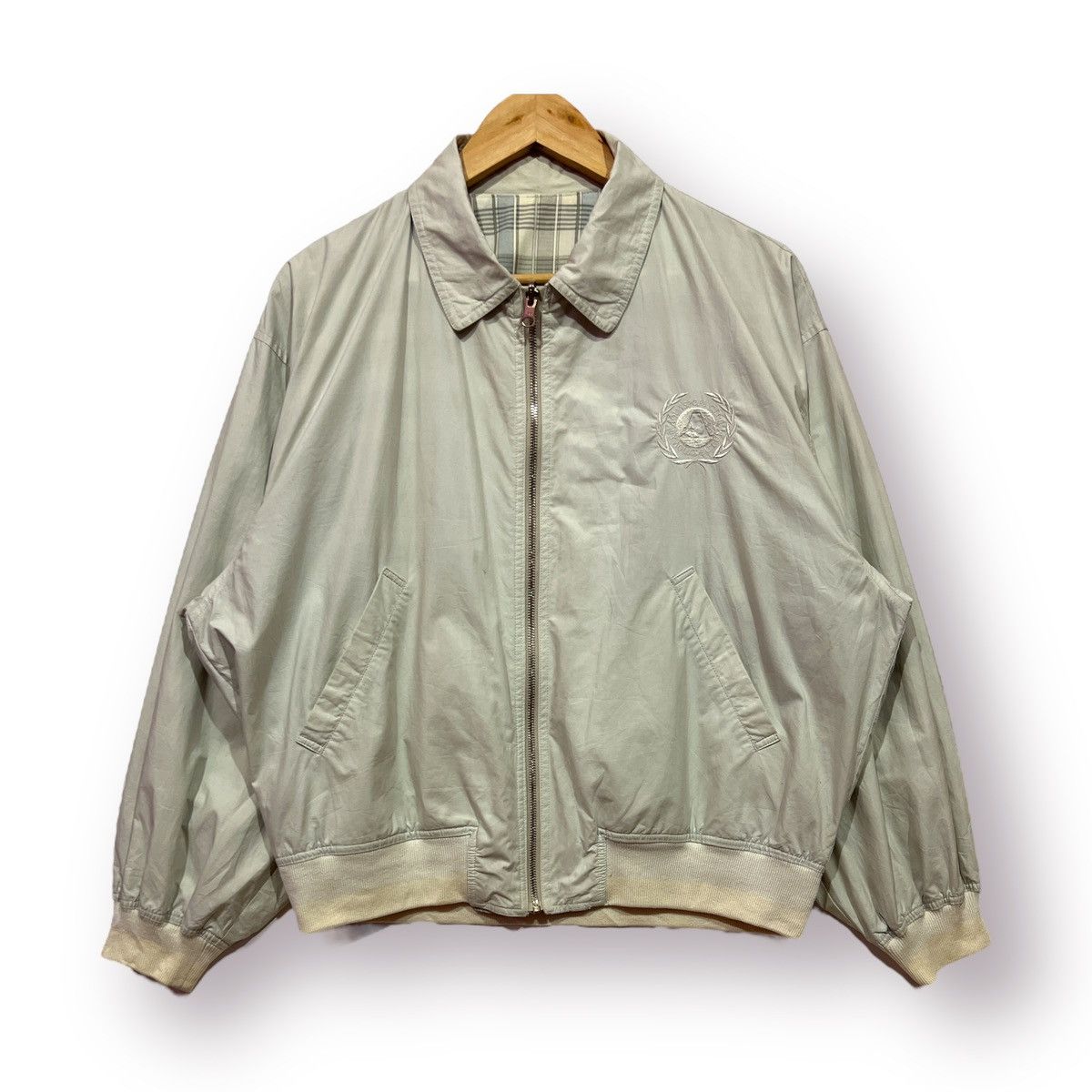 🔥 REVERSABLE BOMBER AQUASCUTUM SPORT PLAID JACKET M