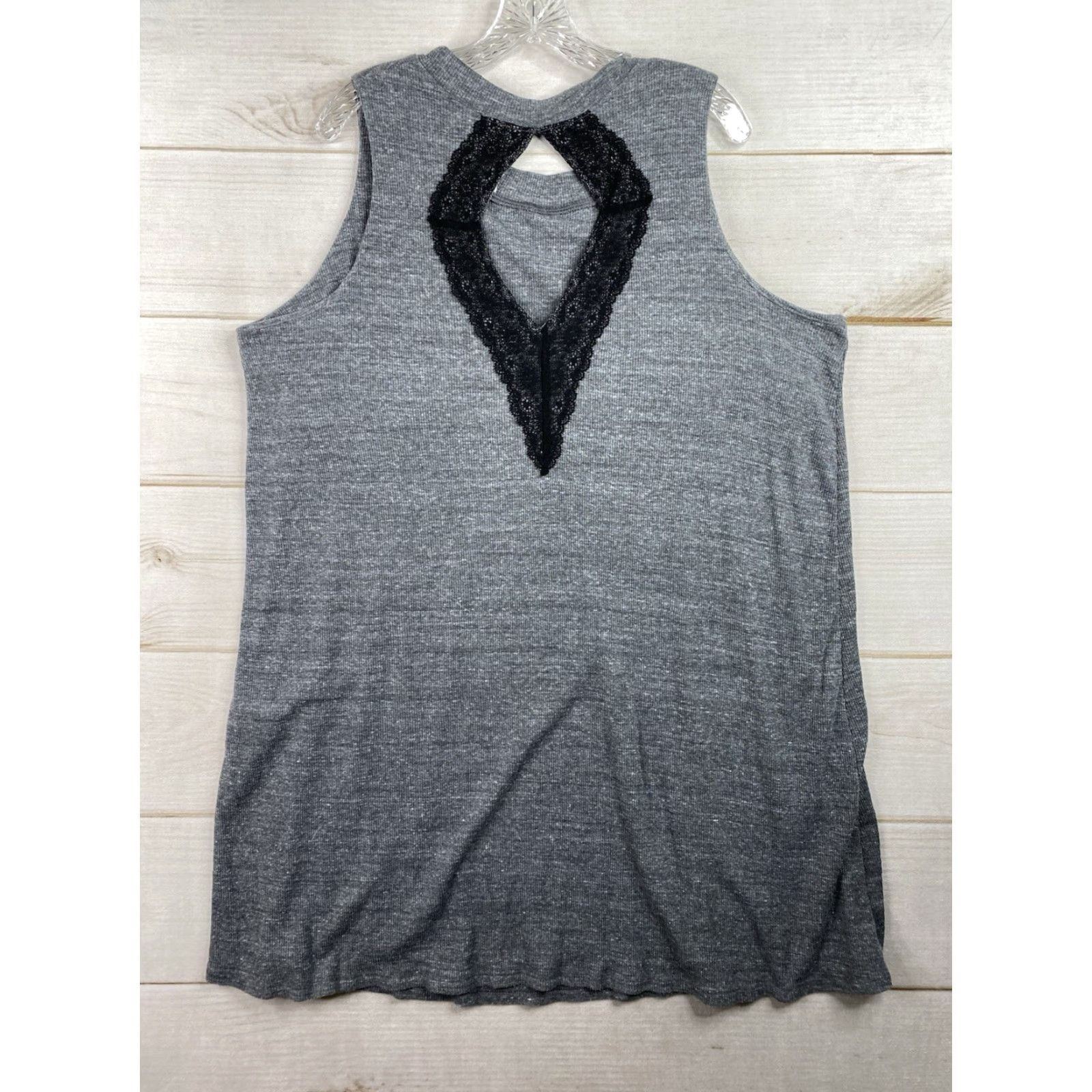 Vintage Cacique Sleep Shirt Nightgown Gray 26/28 Knit Sleeveless Pullover Round Neck Plus Women Sleepshirt Chemise Vintage No Size 4XL / US 24-26 - 6 Thumbnail
