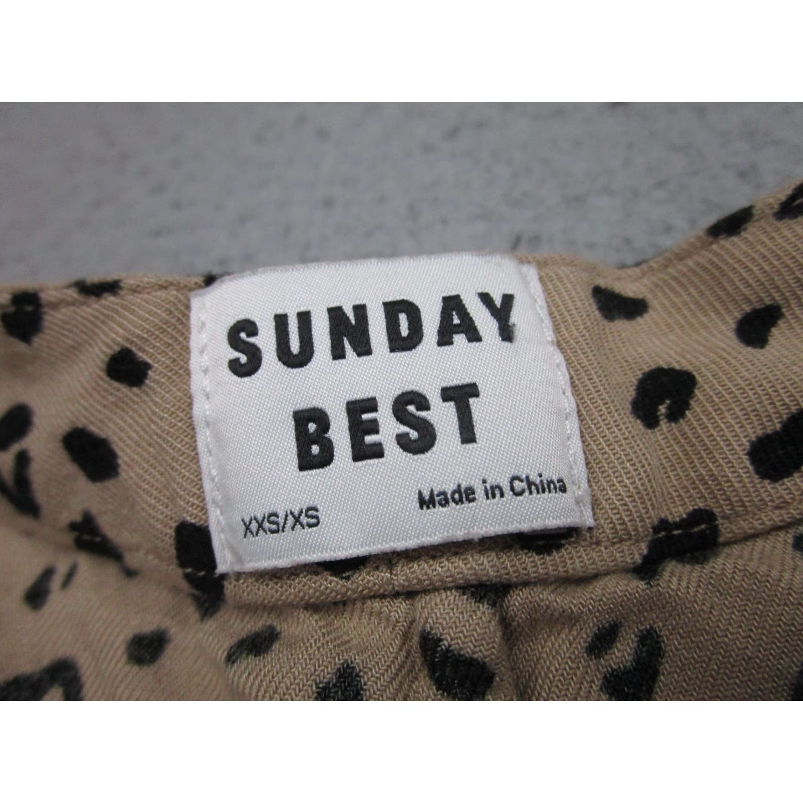 Vintage Sunday Best Kimono Cardigan Womens XXS XS Tan Leopard Print Open Front Wrap Size XXS / US 00 / IT 34 - 3 Thumbnail