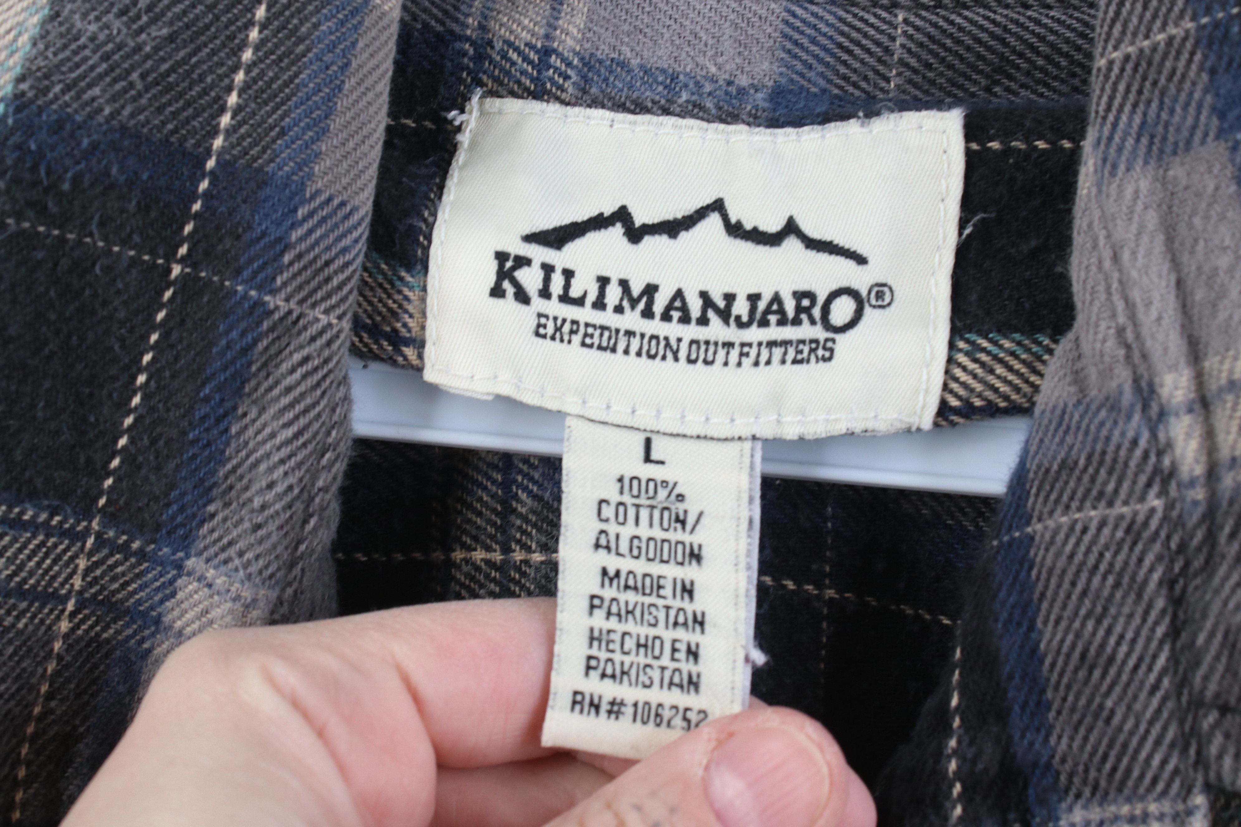 Vintage Vintage 90s Y2K Streetwear Heavy Flannel Button Shirt Plaid Size US L / EU 52-54 / 3 - 6 Thumbnail