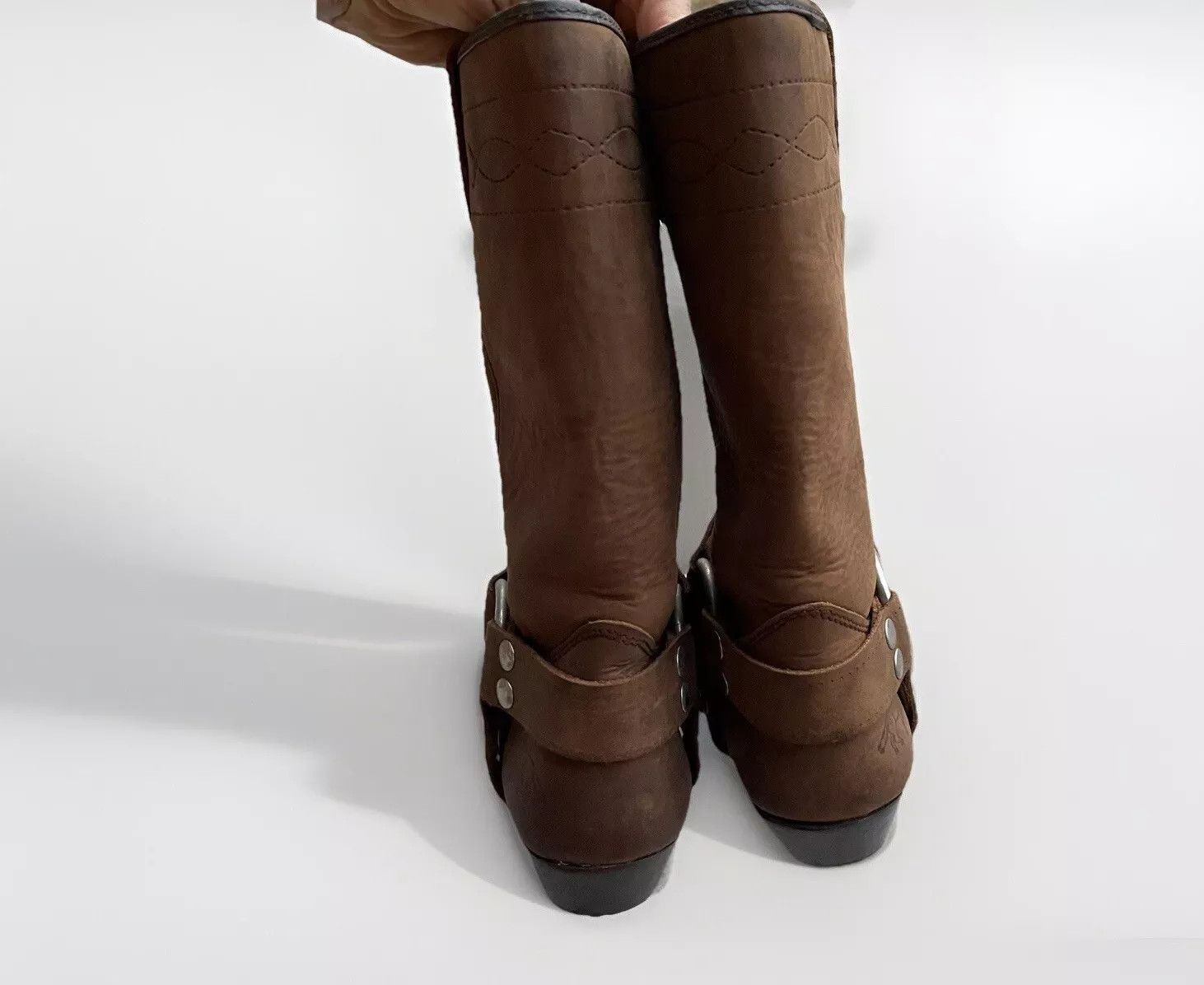 Vintage Bill Montana Womens Cowboy Western Boots Shoes Brown Learher Size US 6 / IT 36 - 11 Thumbnail
