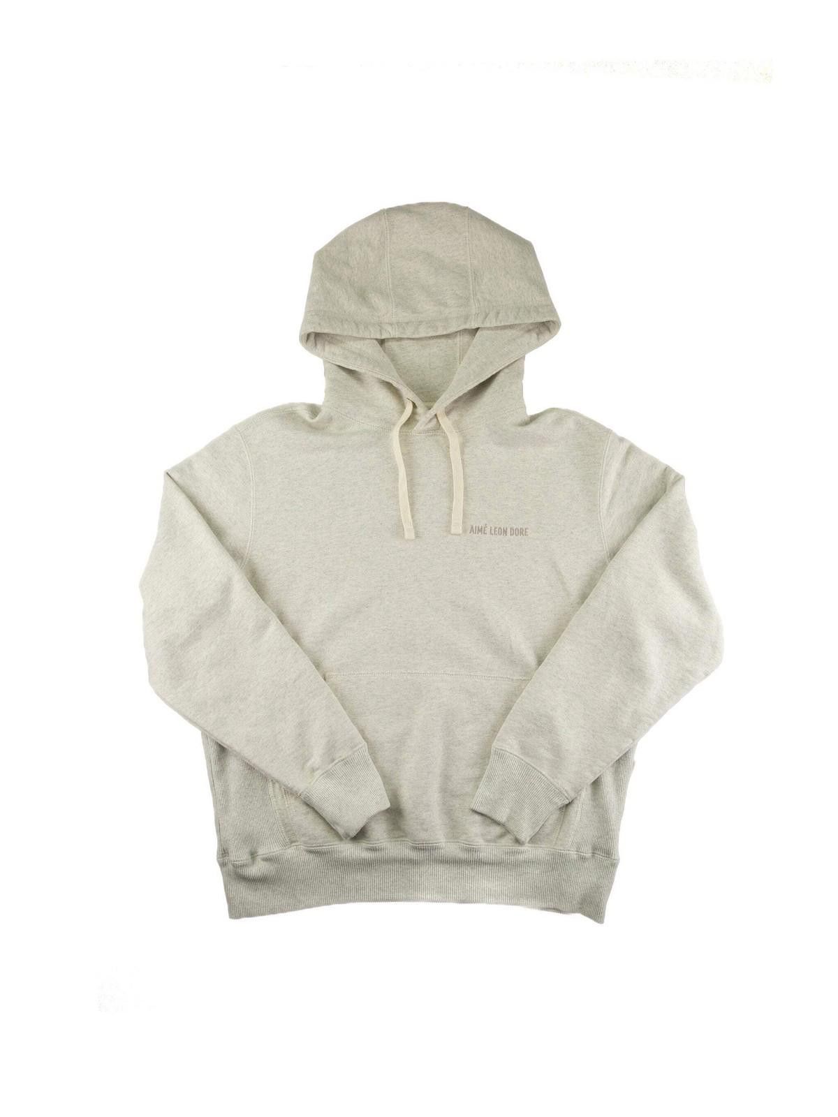 Aime Leon Dore Aimé Leon Dore Mens Tonal Logo Oatmeal Hoodie Small Grey Size US S / EU 44-46 / 1 - 1 Thumbnail