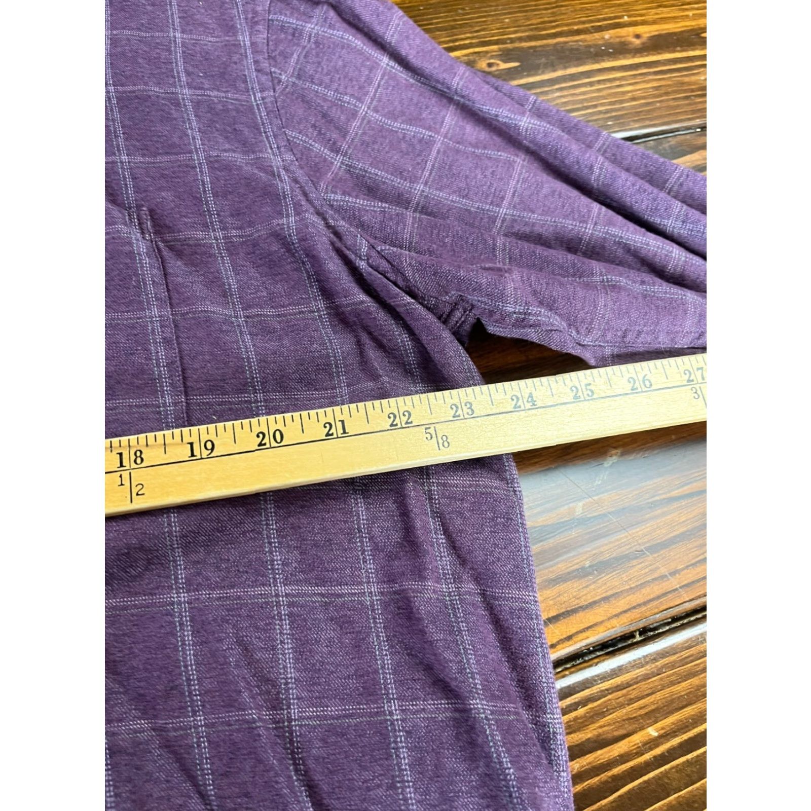 Geoffrey Beene Geoffrey Beene Shirt Men's XL 17-17.5 Purple Plaid Button Up Size US XL / EU 56 / 4 - 5 Thumbnail