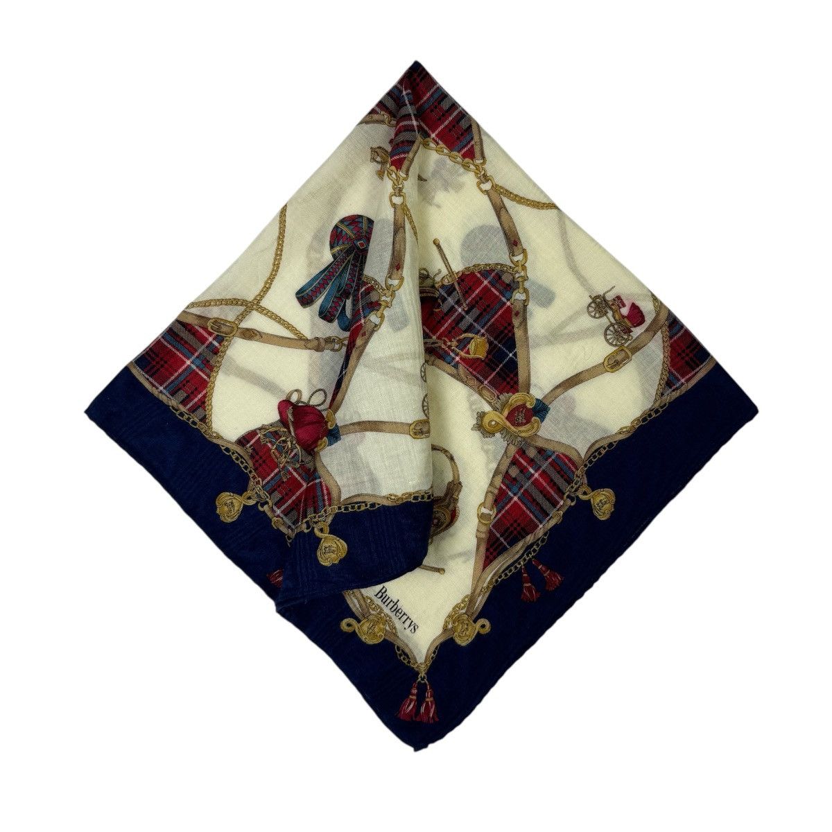 Burberry Vintage Burberrys Handkerchief, Pocket Square, Neck Scarf Size ONE SIZE - 2 Thumbnail