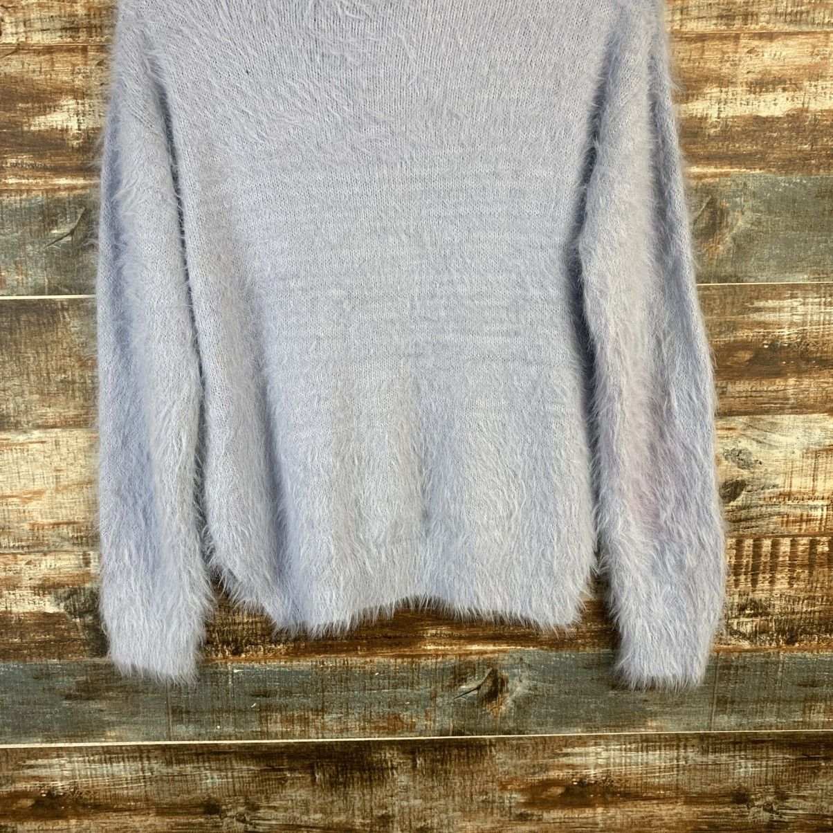 Homespun Knitwear DL Khalita Blue shaggy fur Mohair Knitwear #C1077 Size M / US 6-8 / IT 42-44 - 14 Thumbnail