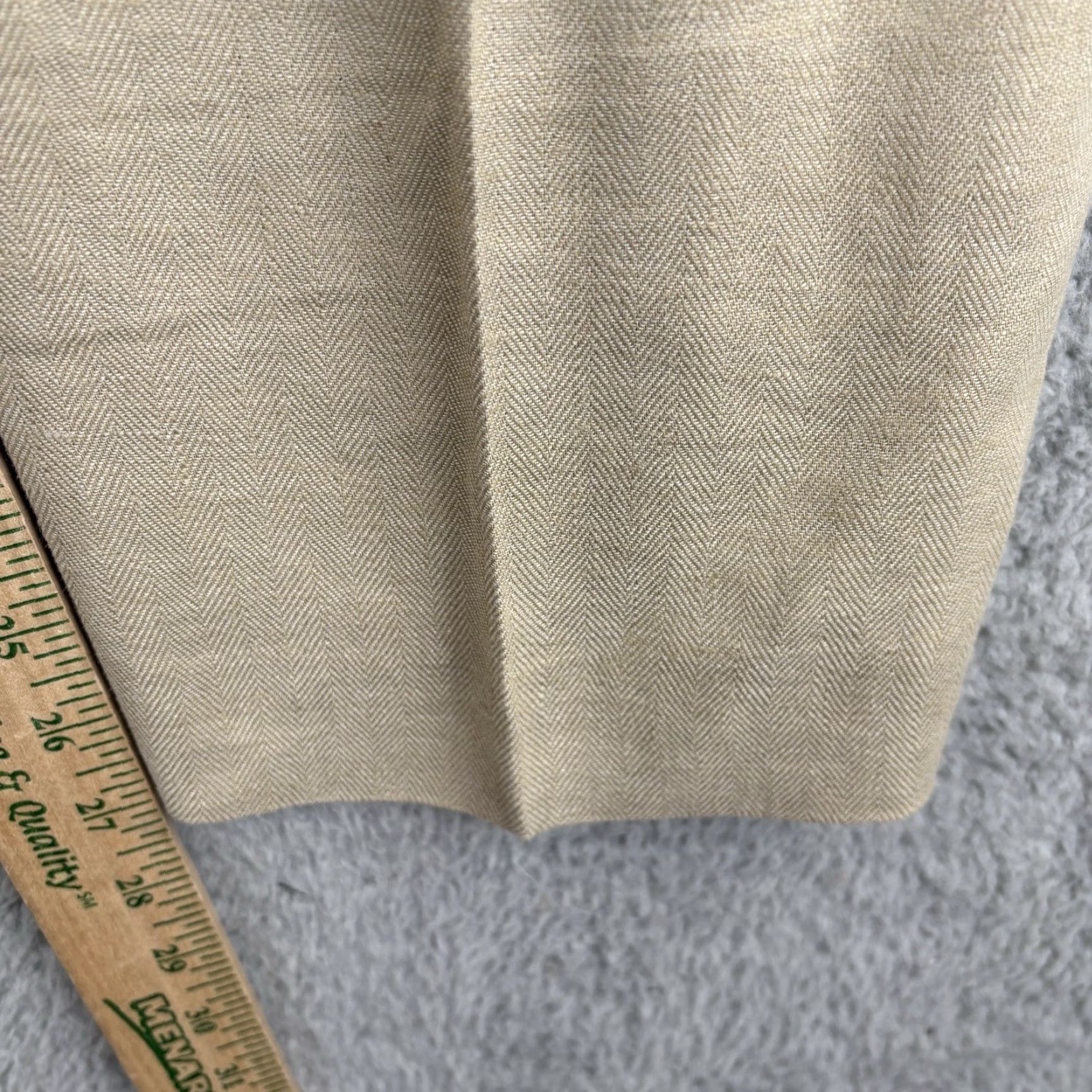 Tommy Bahama Tommy Bahama Pants Mens 38x27 Beige Flat Front Linen Polyester Blend Relaxed Straight Hip Beached Chill Casual, Wedding, 90s? Not. Size US 38 / EU 54 - 5 Thumbnail
