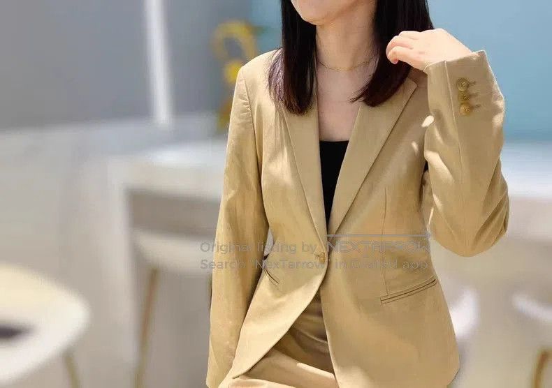 Celine Beige Luxury Elegant Old Money Suit. Size US M / EU 48-50 / 2 - 2 Thumbnail