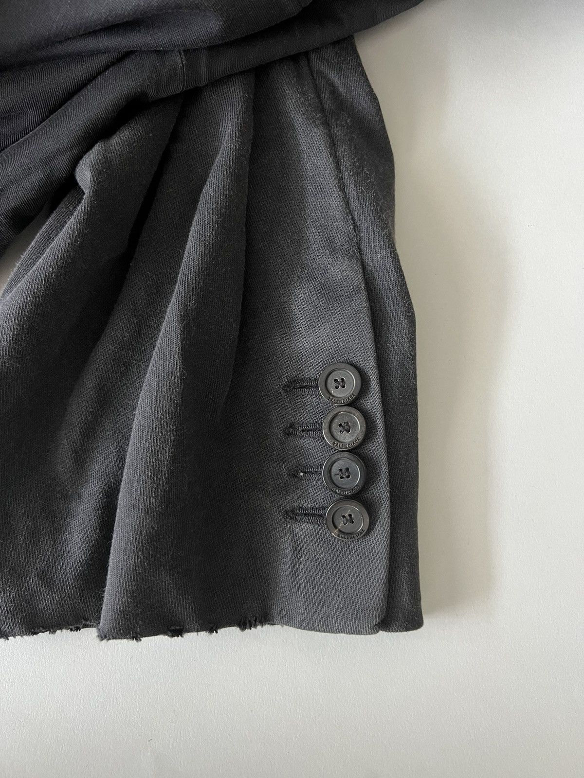 Balenciaga Balenciaga Black Worn Oversized Tailored Coat Size US XXS / EU 40 - 6 Thumbnail