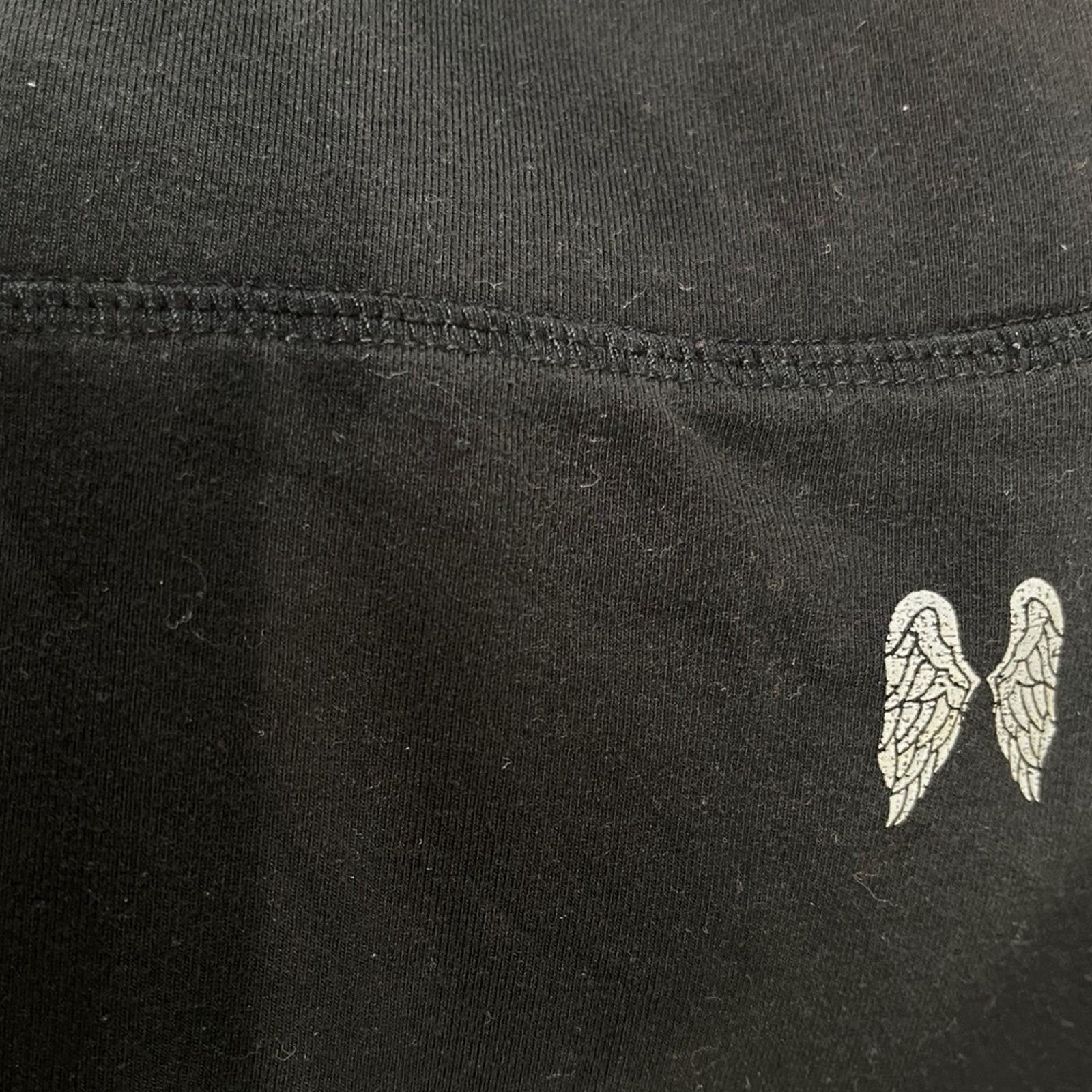 Victoria's Secret VICTORIA’S SECRET Angel Black Eyelet Cutout Panel Leggings Size 27" / US 4 / IT 40 - 5 Thumbnail