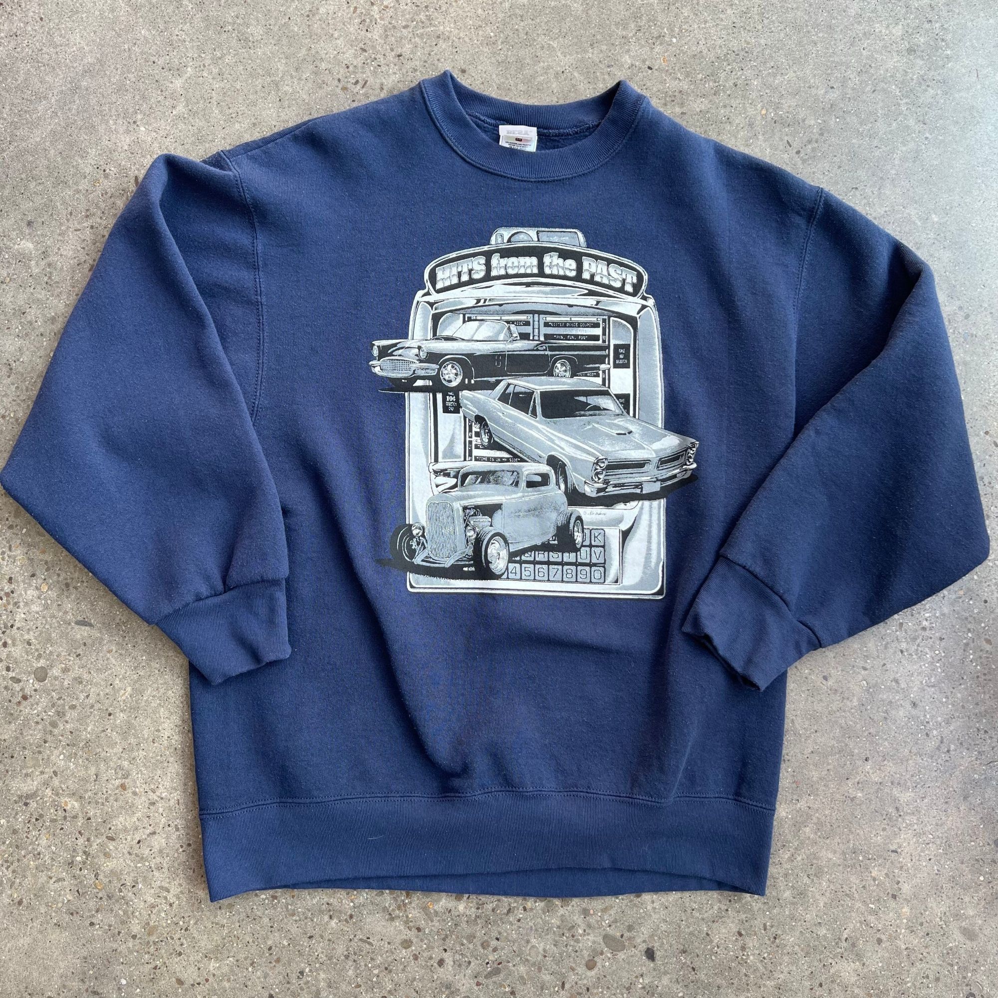 Vintage Vintage Hits from the Past Crewneck Sweatshirt Retro 90s Gra Size US M / EU 48-50 / 2 - 2 Thumbnail