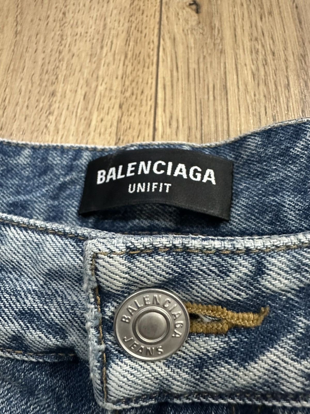 Balenciaga denim shorts