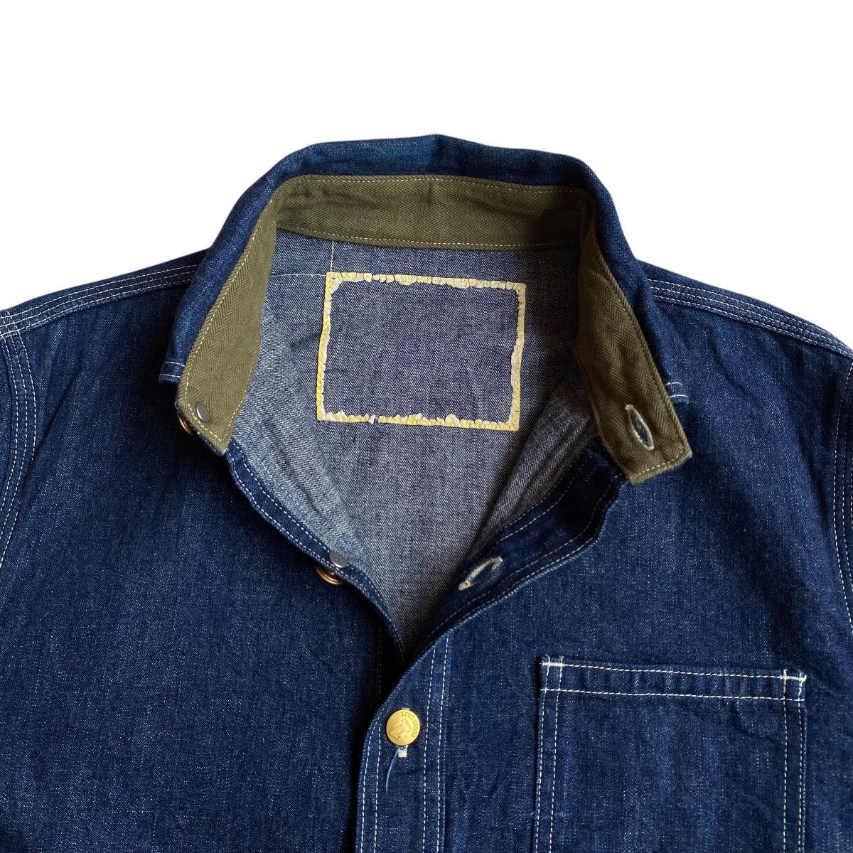 Sugar Cane × Toyo Enterprises Sugar Cane Pullover Half Button Denim Jacket Size US M / EU 48-50 / 2 - 6 Thumbnail