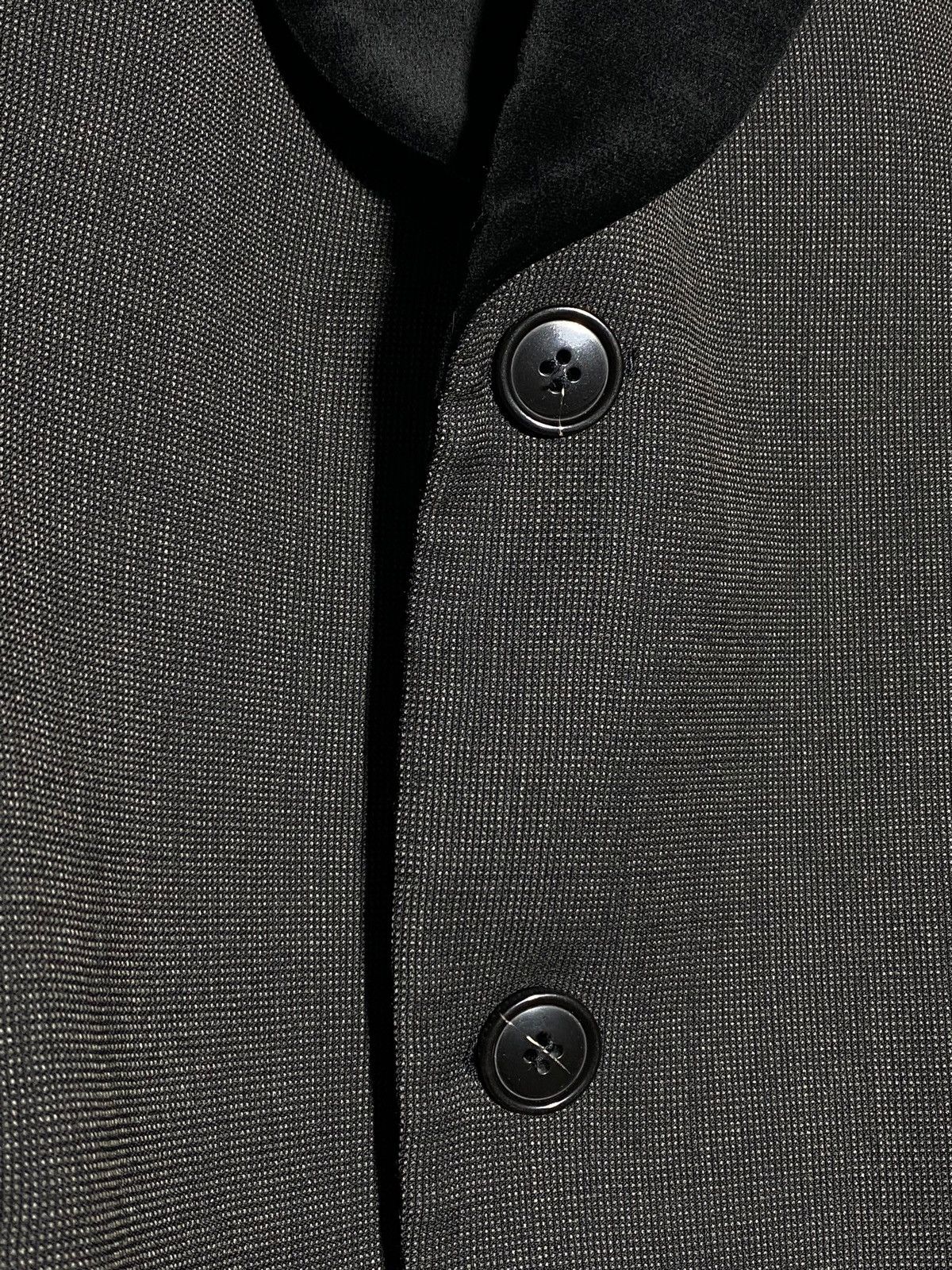 Emporio Armani Emporio Armani Green Line Black Velour Lapel Wool Blazer Size 54R - 6 Thumbnail
