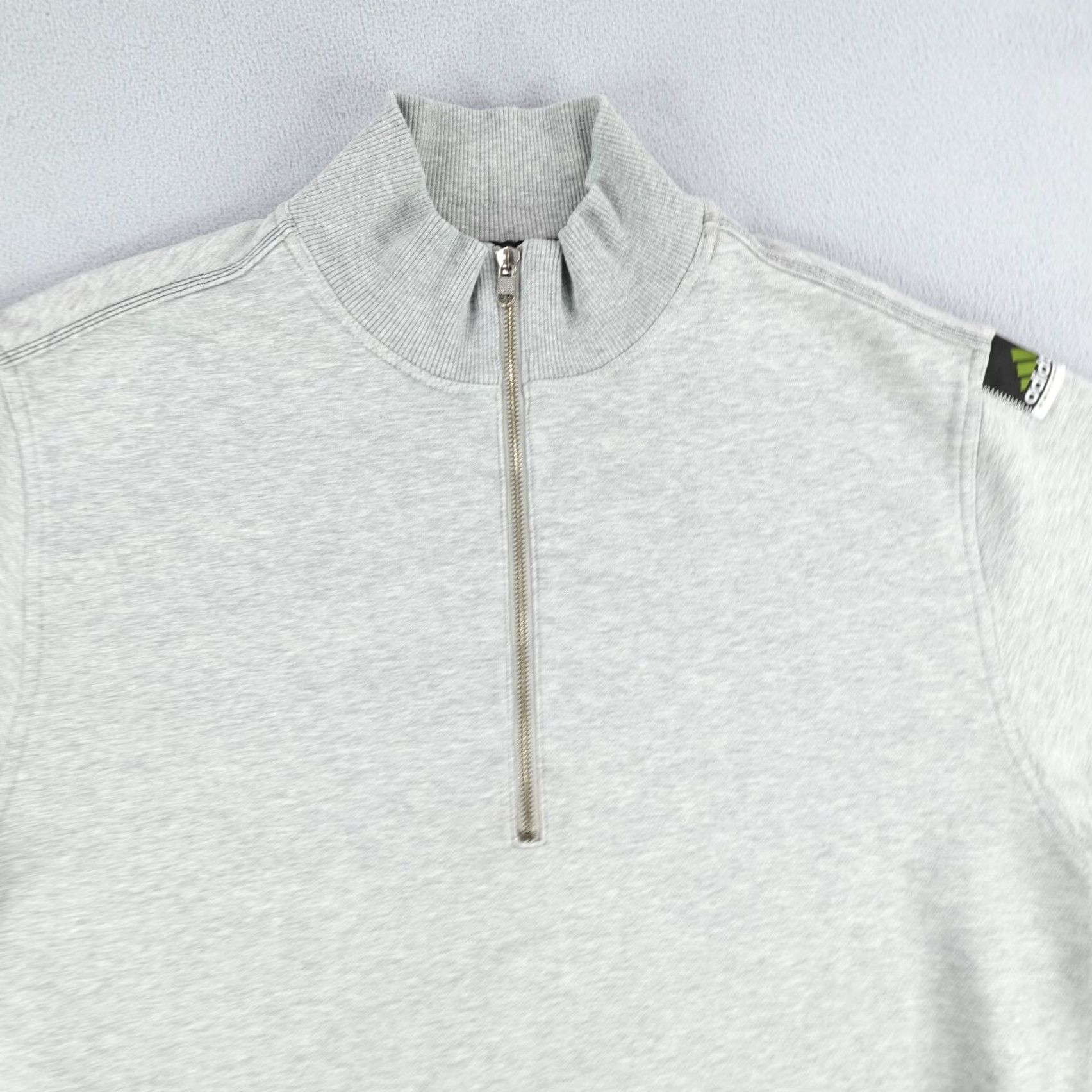 Adidas Vintage Adidas Sweatshirt Mens Large Gray Equipment 1/2 Zip Sweater Pullover Y2K Size US L / EU 52-54 / 3 - 2 Thumbnail