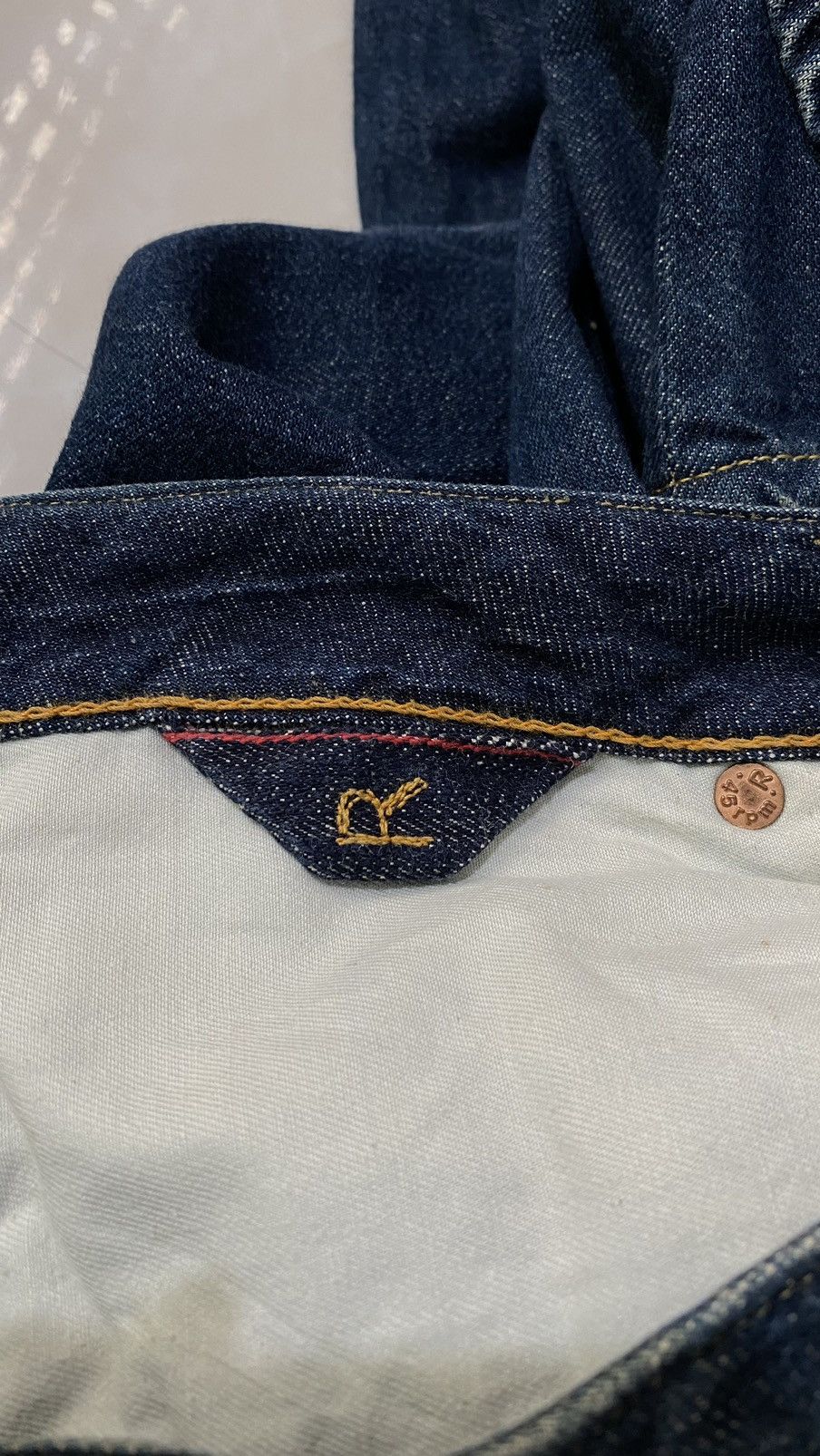 45rpm jeans denim selvedge faded