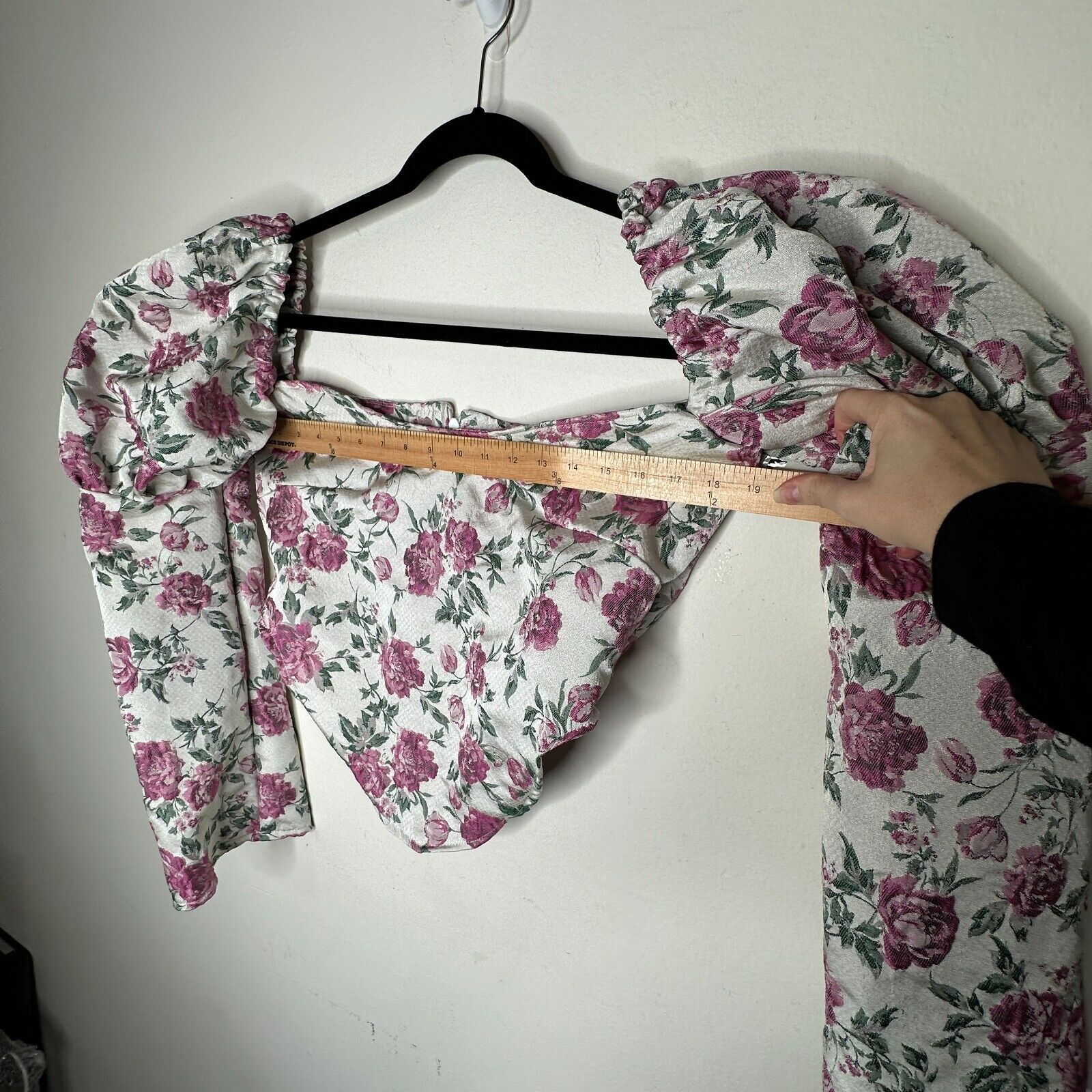 Other Olivia Rose The Label Floral Square Neck Puff Sleeve Crop XL Size XL / US 12-14 / IT 48-50 - 7 Thumbnail