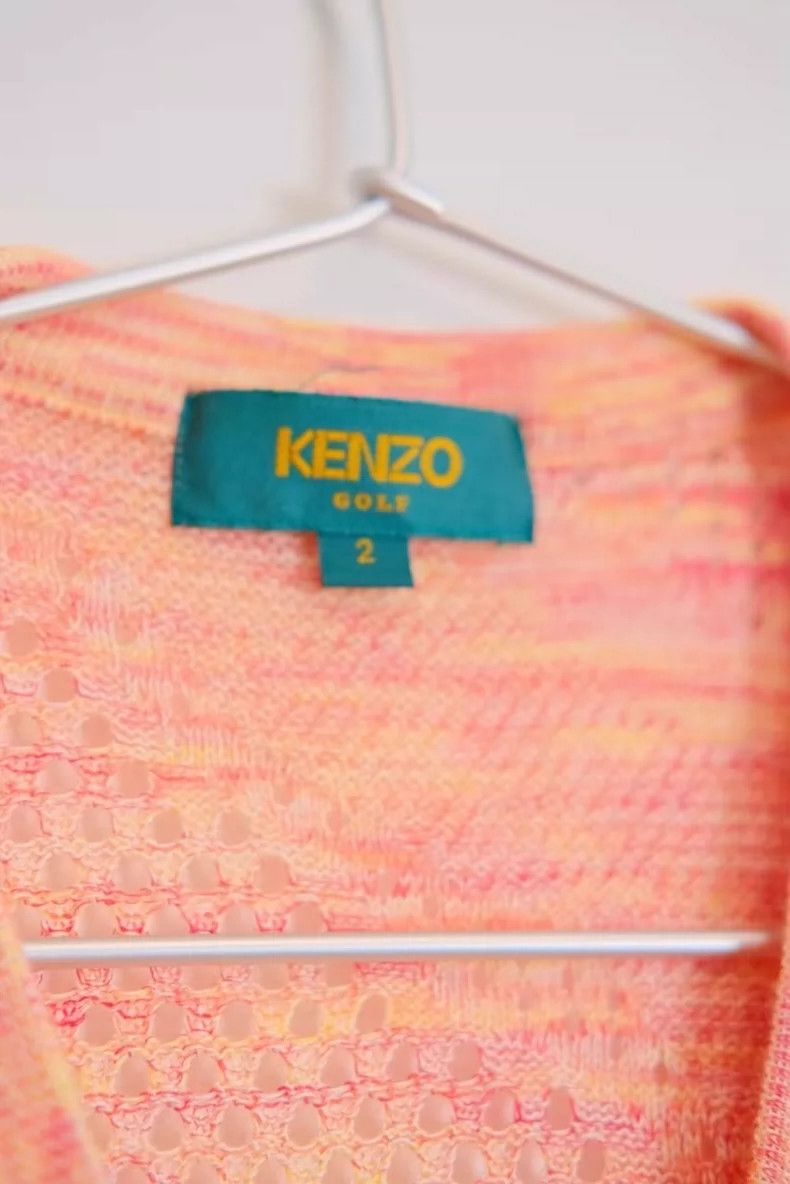 Kenzo KENZO Orange pink lace knit rose vest Size M / US 6-8 / IT 42-44 - 8 Thumbnail