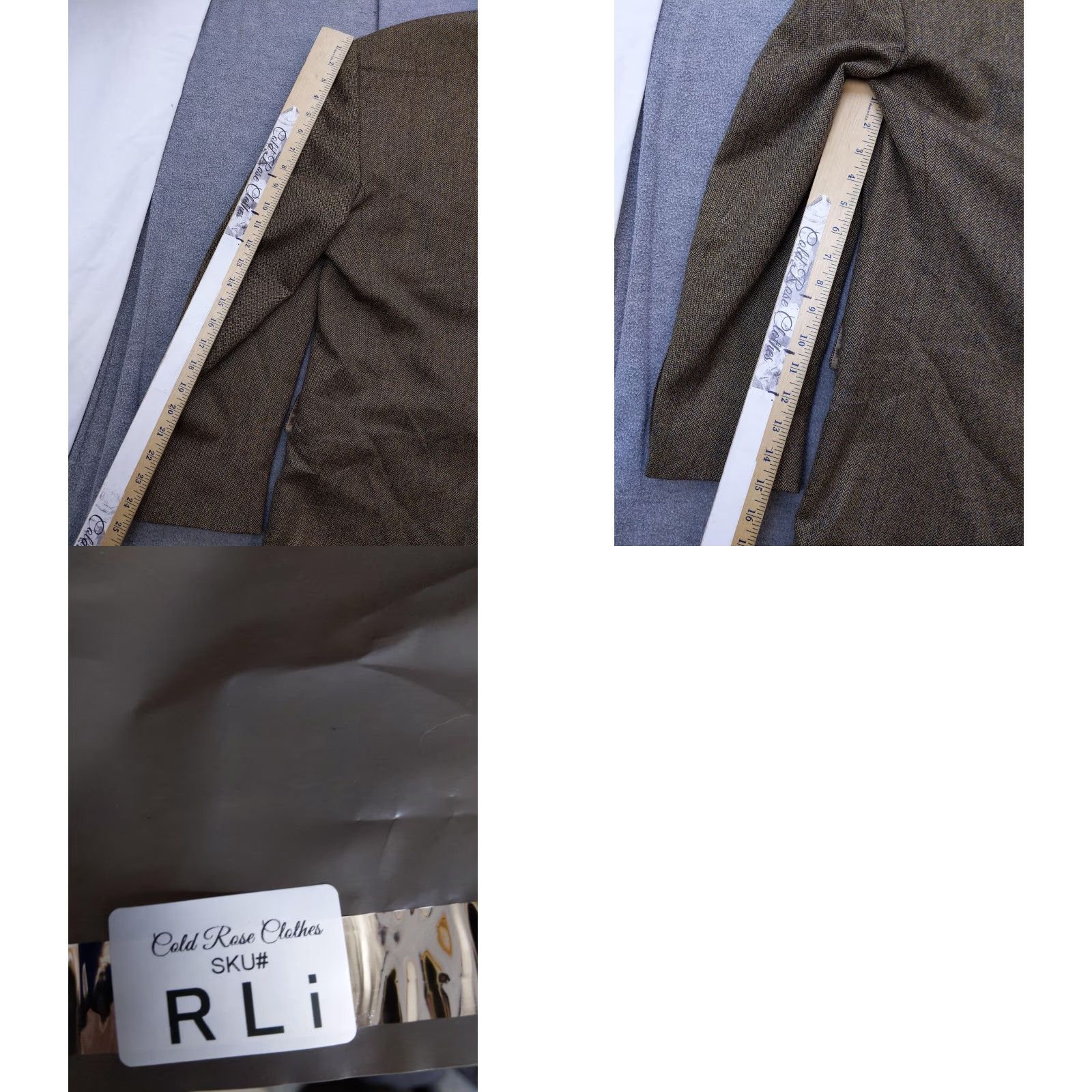 Jos. A. Bank Jos. A. Bank Sport Coat Brown Wool Herringbone Tweed 44R Mens Notch Lapel 2-Button 4-Button Sleeve Regular Jacket Coat Size US S / EU 44-46 / 1 - 9 Thumbnail