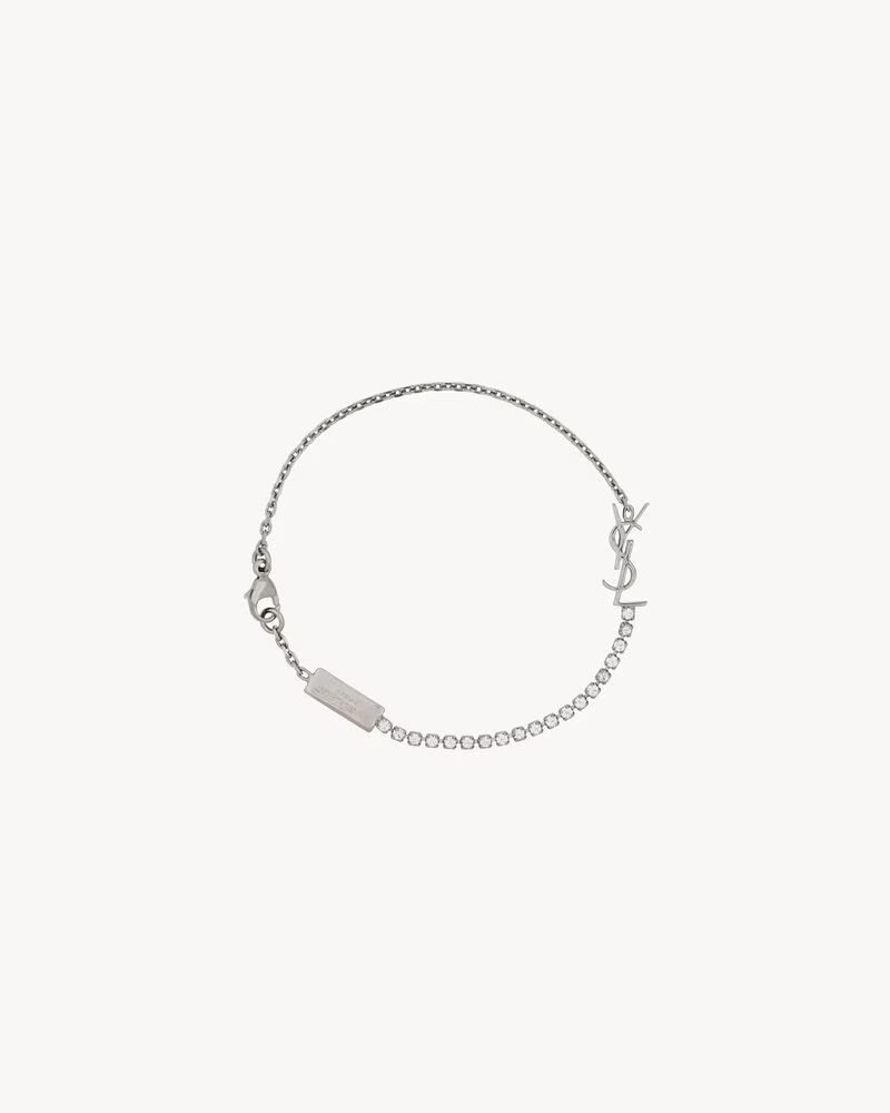 Saint Laurent Paris o1b1hav110924 Size: OS / Cassandre Charm Bracelet in Silver Size ONE SIZE - 1 Thumbnail