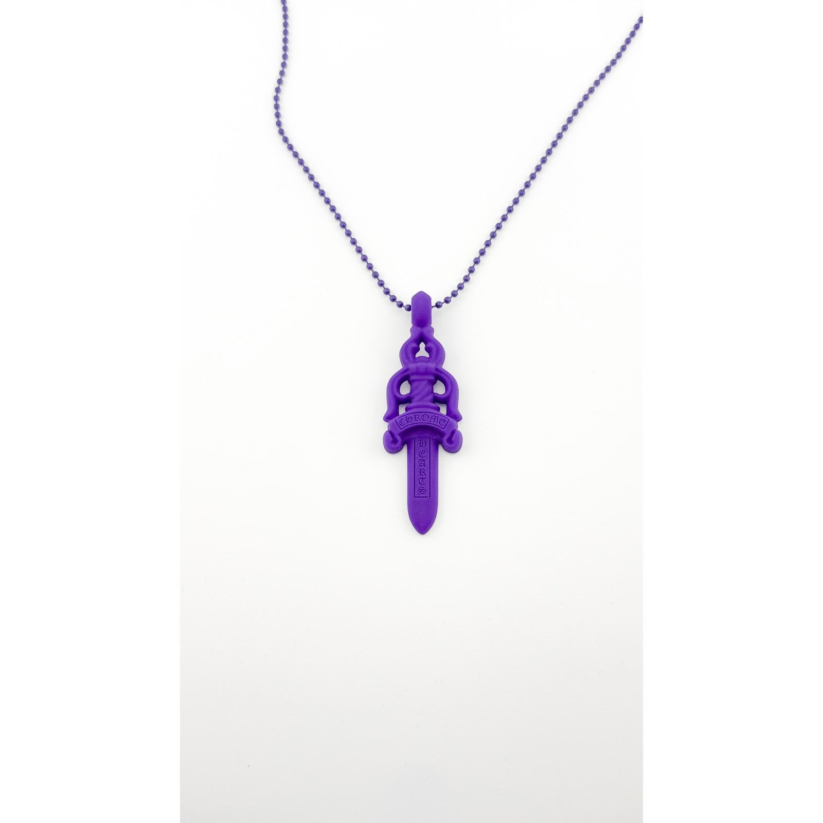 Chrome Hearts Chrome Hearts silicone purple dagger necklace. Size ONE SIZE - 1 Thumbnail