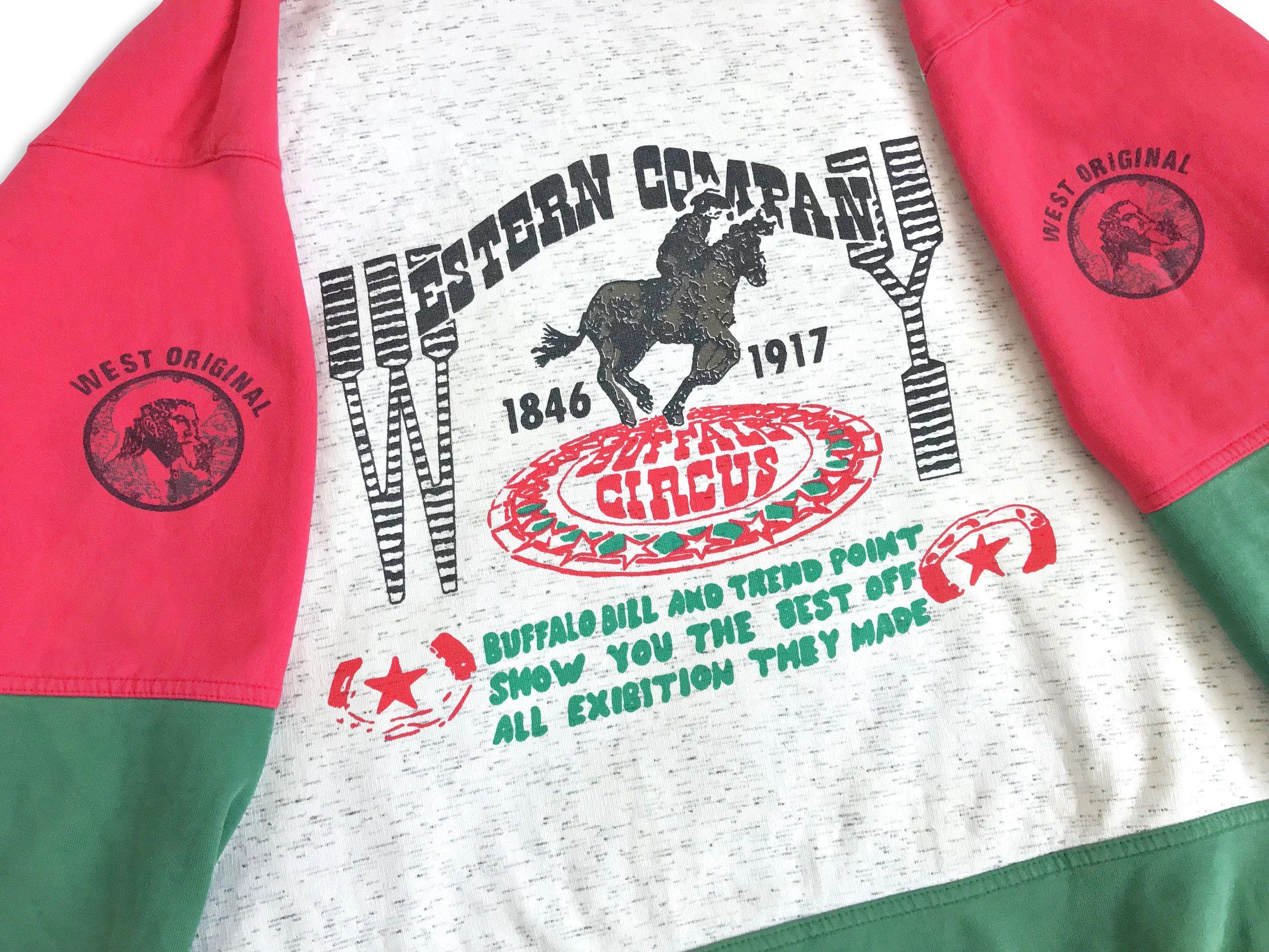 Vintage 80s 90s BUFFALO BILL Sweatshirt Western Cowboy Crewneck Boxy Size US XL / EU 56 / 4 - 6 Thumbnail