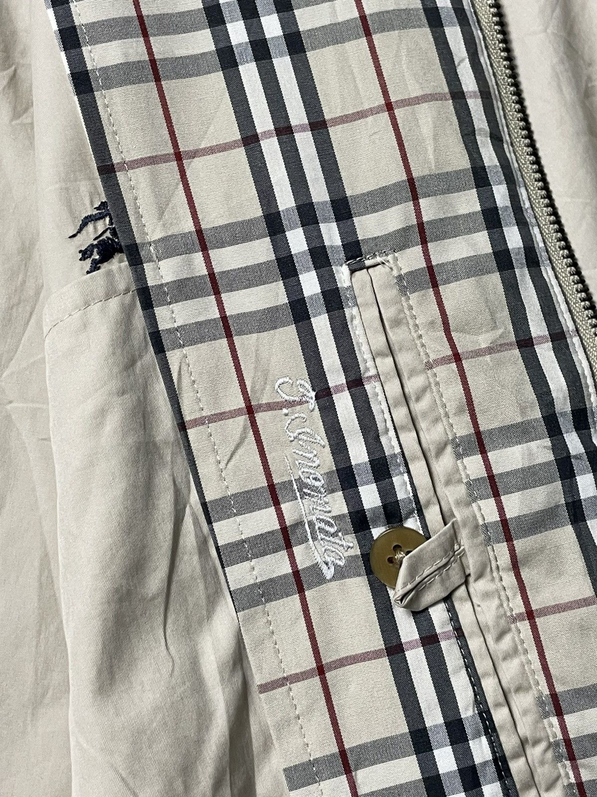 Burberry × Vintage Burberry London Casual Zipper Jacket (44) Size US S / EU 44-46 / 1 - 13 Thumbnail