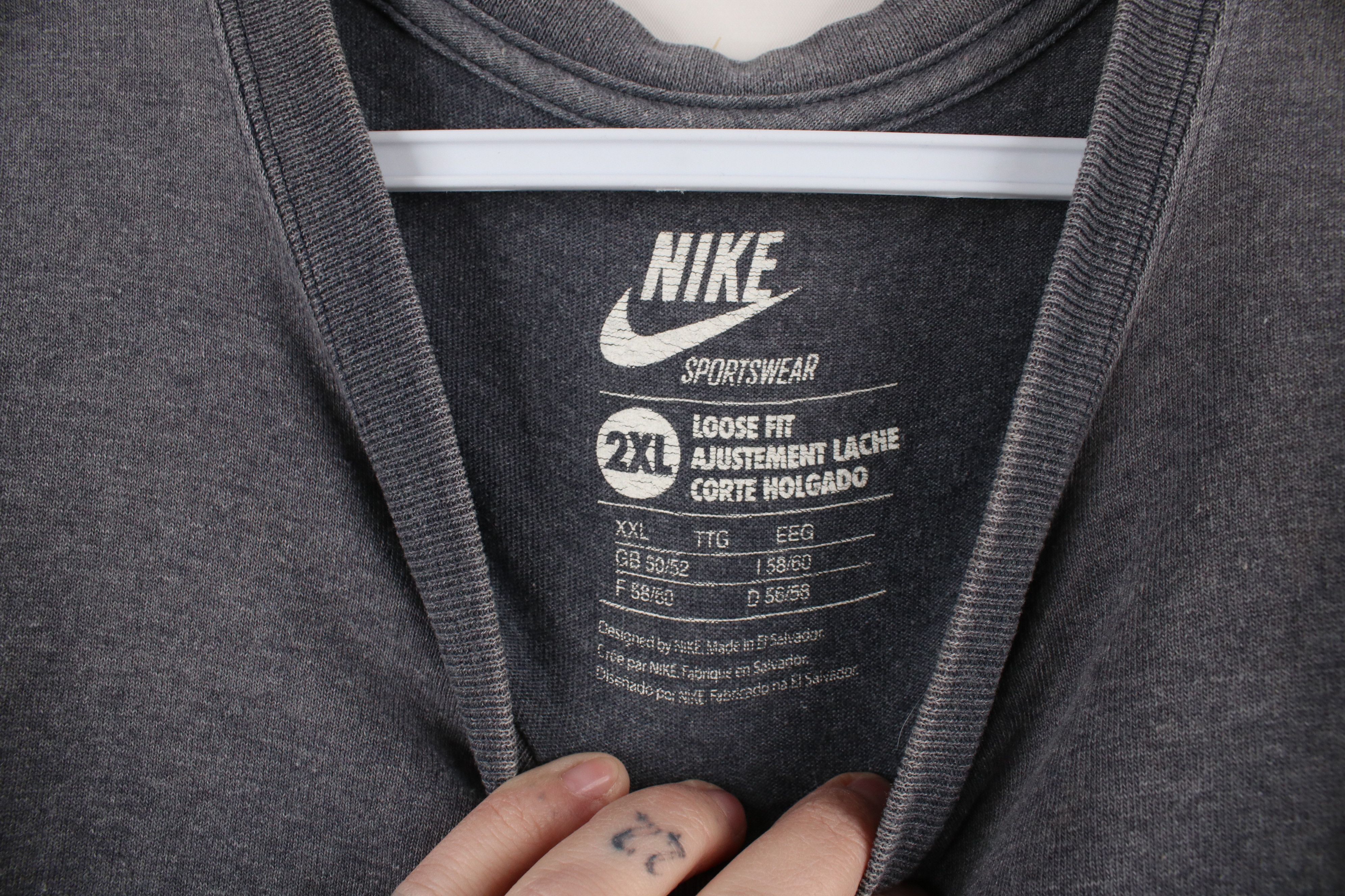 Nike × Vintage Vintage Y2K Nike Sportswear Scott Center Swoosh T-Shirt Size US XXL / EU 58 / 5 - 9 Thumbnail