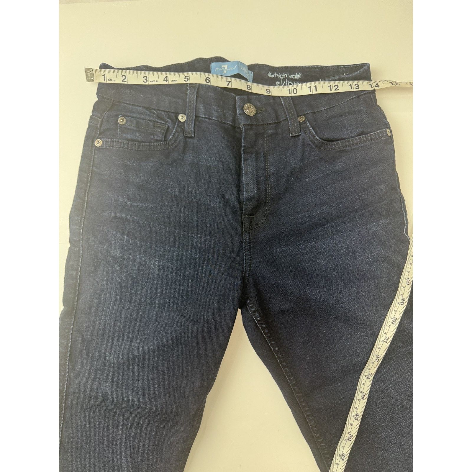7 For All Mankind 7 for all Mankind the high waist skinny jeans B(air) 28 Size 28" / US 6 / IT 42 - 3 Thumbnail
