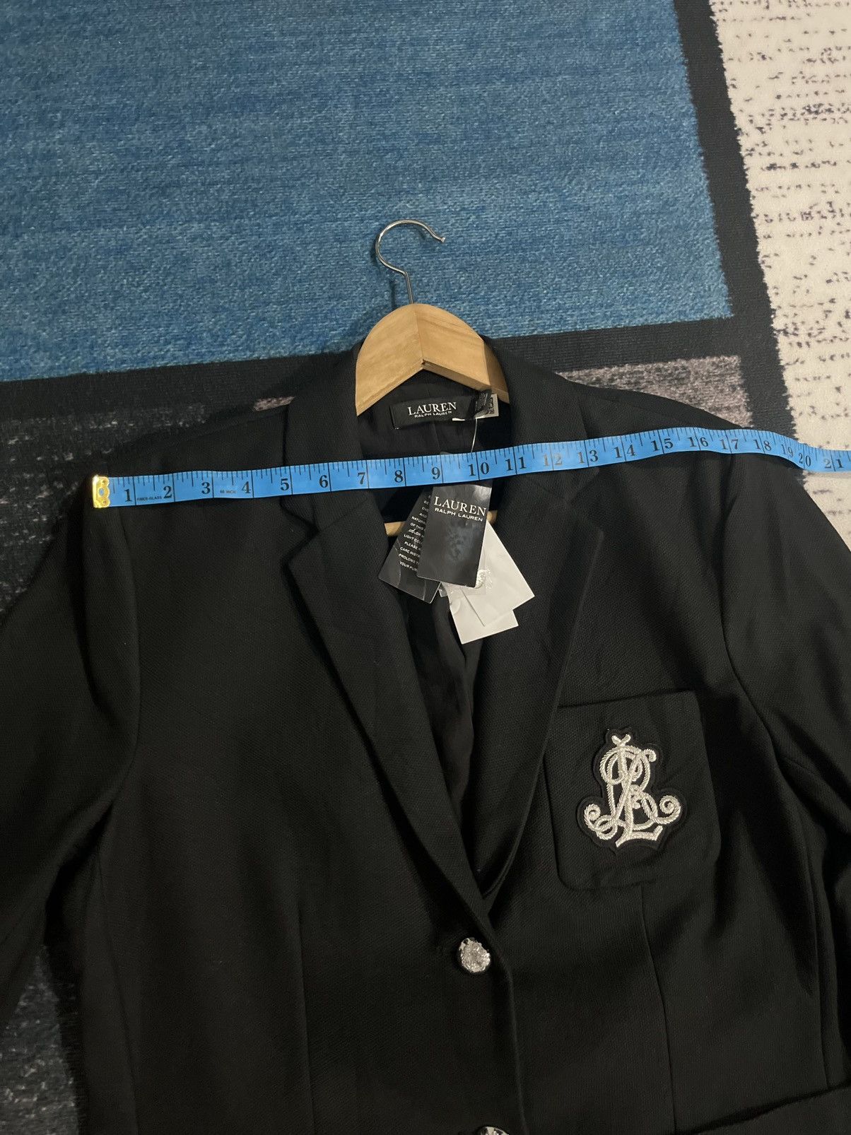 Lauren Ralph Lauren × Ralph Lauren Lauren Ralph Lauren Patch Jacquard Blazer Black Jacket Size L / US 10 / IT 46 - 22 Thumbnail
