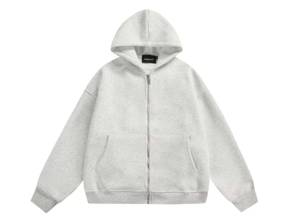 Japanese Brand Korean street Schoolbag Design Gray Oversized Zipper Hoodie Size US S / EU 44-46 / 1 - 4 Thumbnail