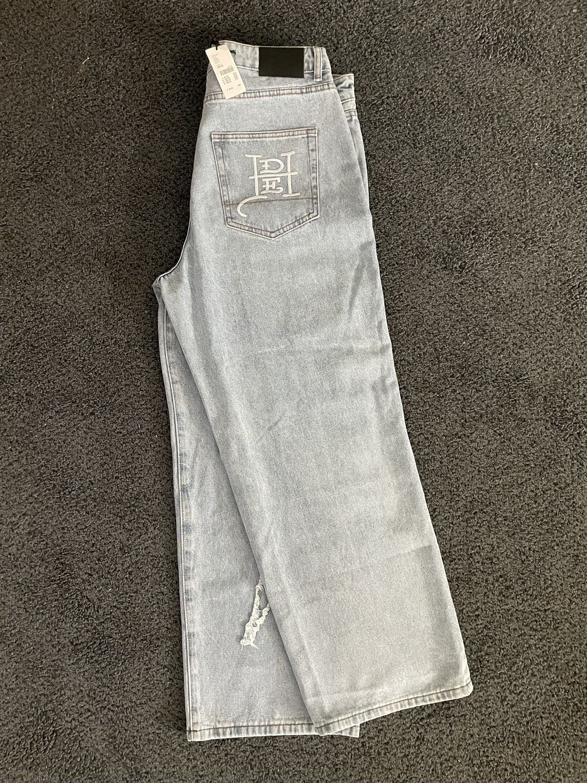 Christian Audigier × Ed Hardy × Vintage Ed Hardy Baggy Ripped Jeans Size US 32 / EU 48 - 4 Thumbnail