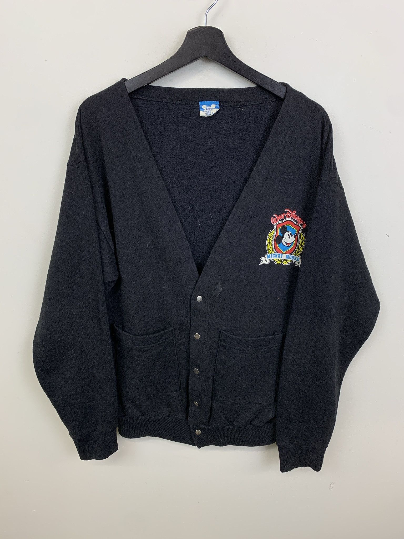 Disney Vintage Sweatshirt 90s Crewneck Disney Mickey Mouse Cardigan Sweatshirt Size L Size US L / EU 52-54 / 3 - 1 Thumbnail