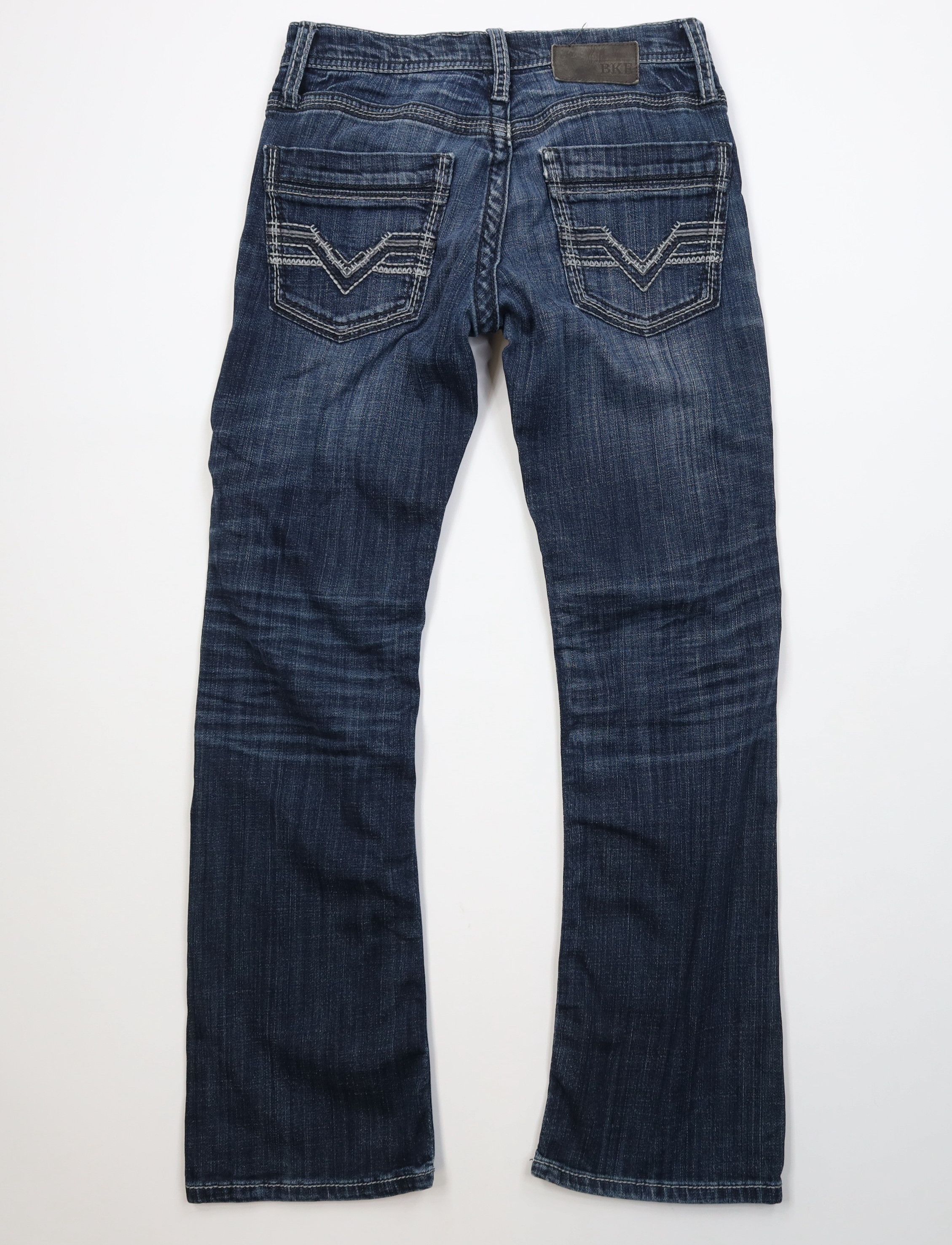 Vintage Buckle BKE Stitch Aiden Bootcut Denim Jeans Blue Stretch Size US 28 / EU 44 - 10 Thumbnail
