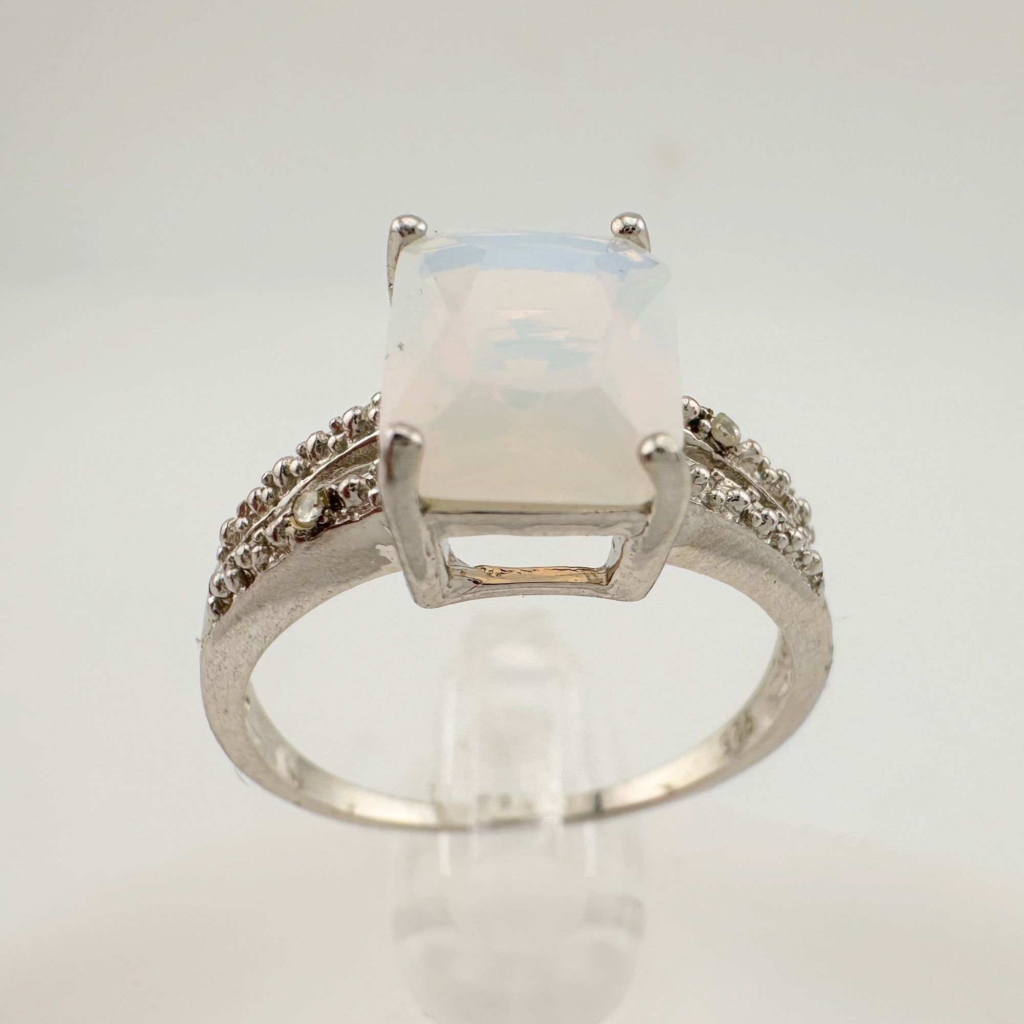 Other Beautiful Natural Opal Ring with Small Diamond Accent - Size Size ONE SIZE - 7 Thumbnail