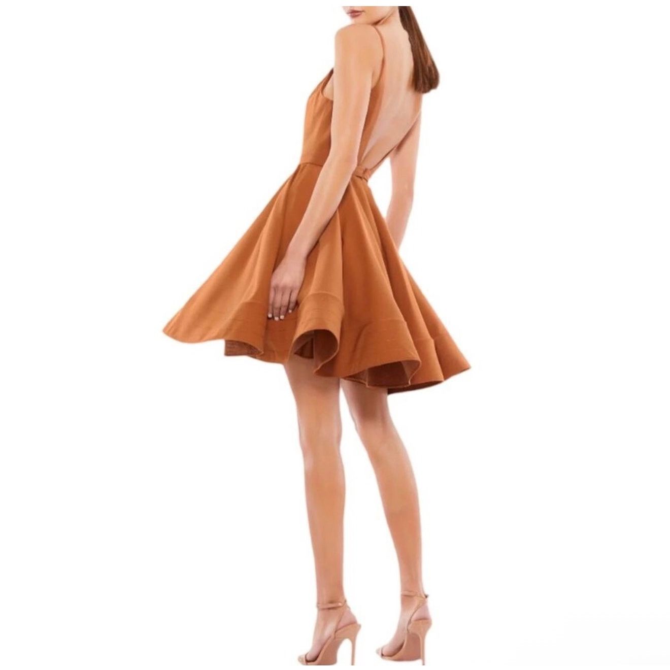 Mac Duggal New Mac Duggal caramel 48775 short dress A-line Size XS / US 0-2 / IT 36-38 - 1 Thumbnail