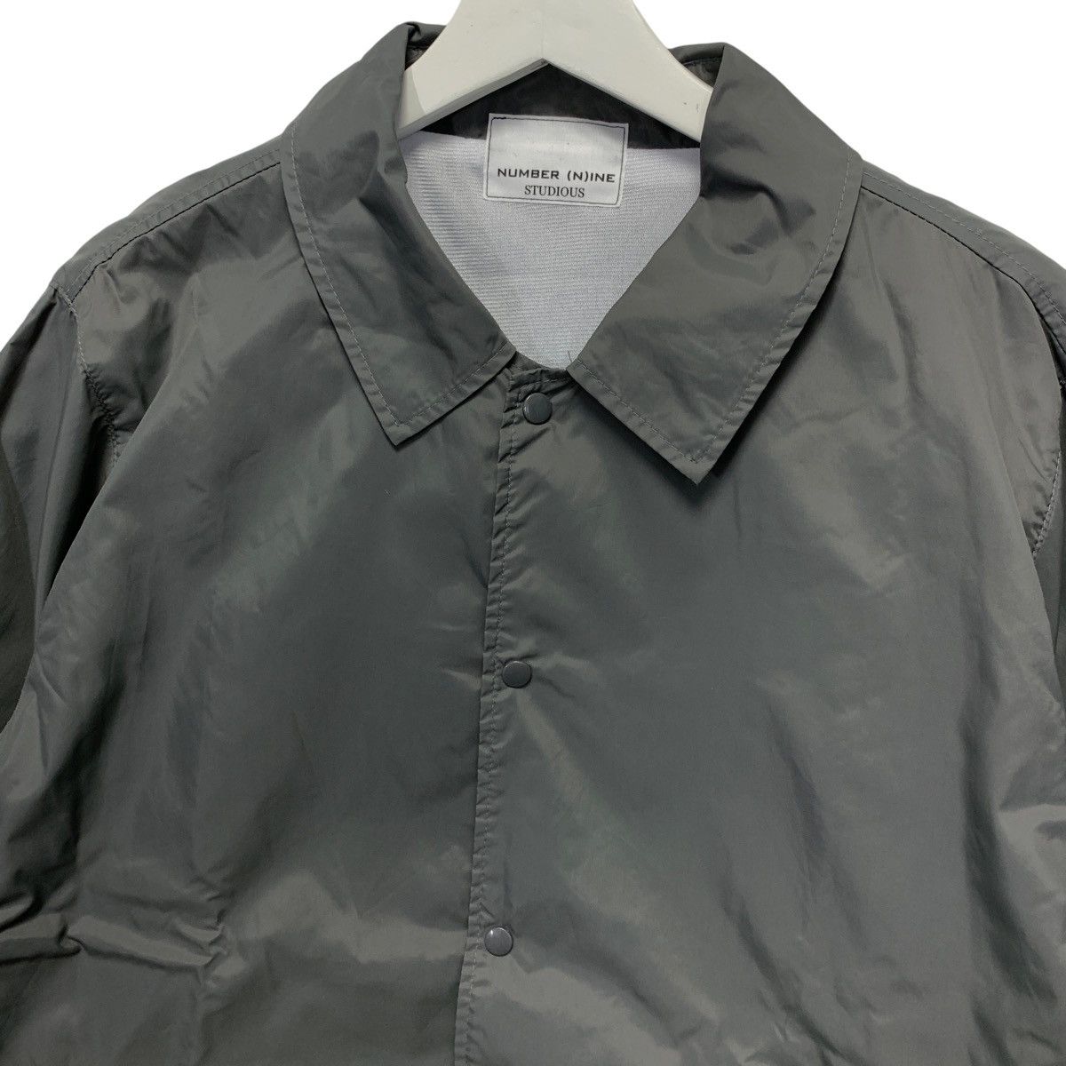Number (N)ine NUMBER NINE GUITAR PICK LOGO COACH JACKET GREY Size US S / EU 44-46 / 1 - 3 Thumbnail