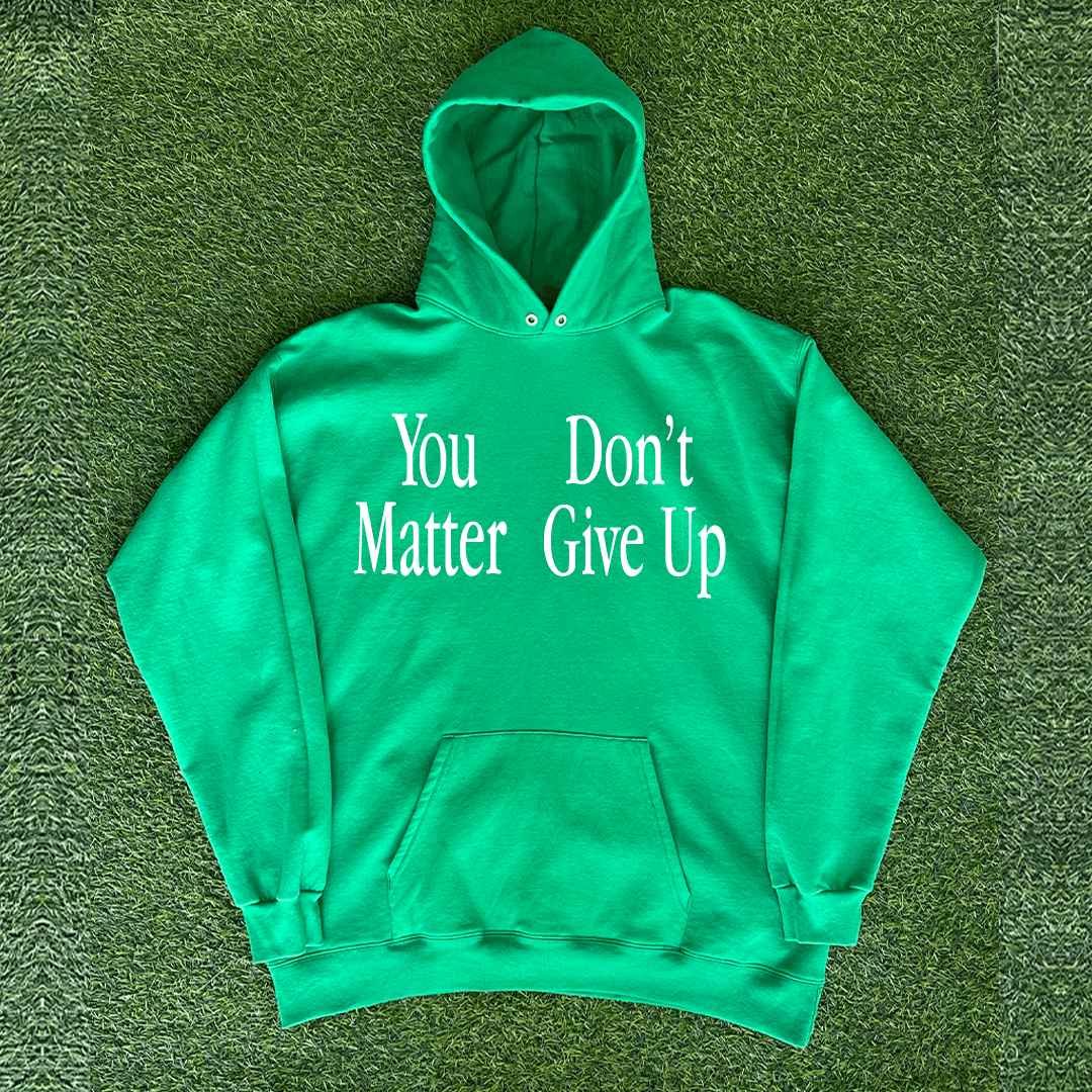 Vintage YOU DON'T MATTER GIVE UP HOODIE Size US S / EU 44-46 / 1 - 1 Preview