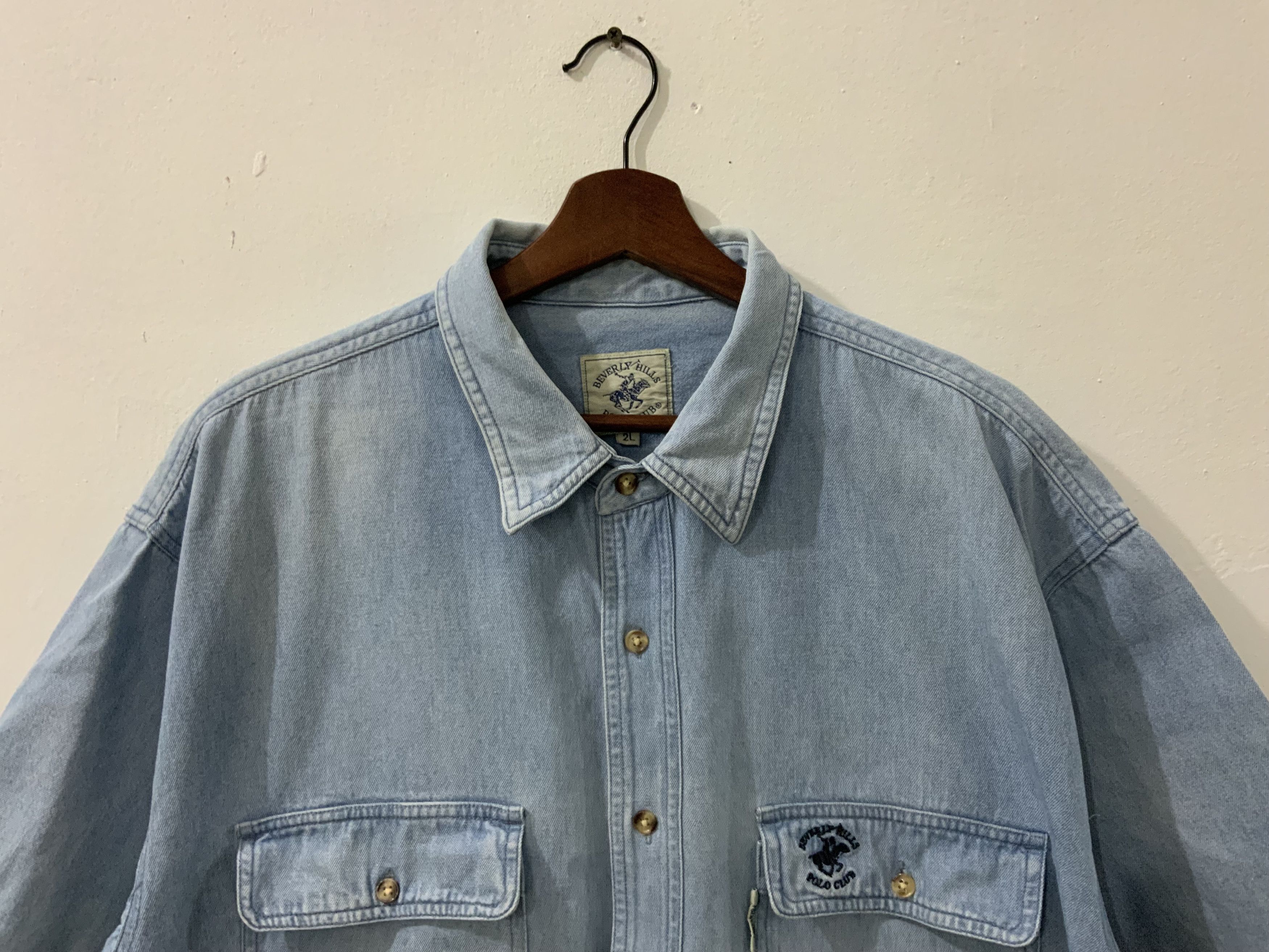 Beverly Hills Polo Club Beverly Hills Polo Club Denim Button Up Size US XL / EU 56 / 4 - 3 Thumbnail